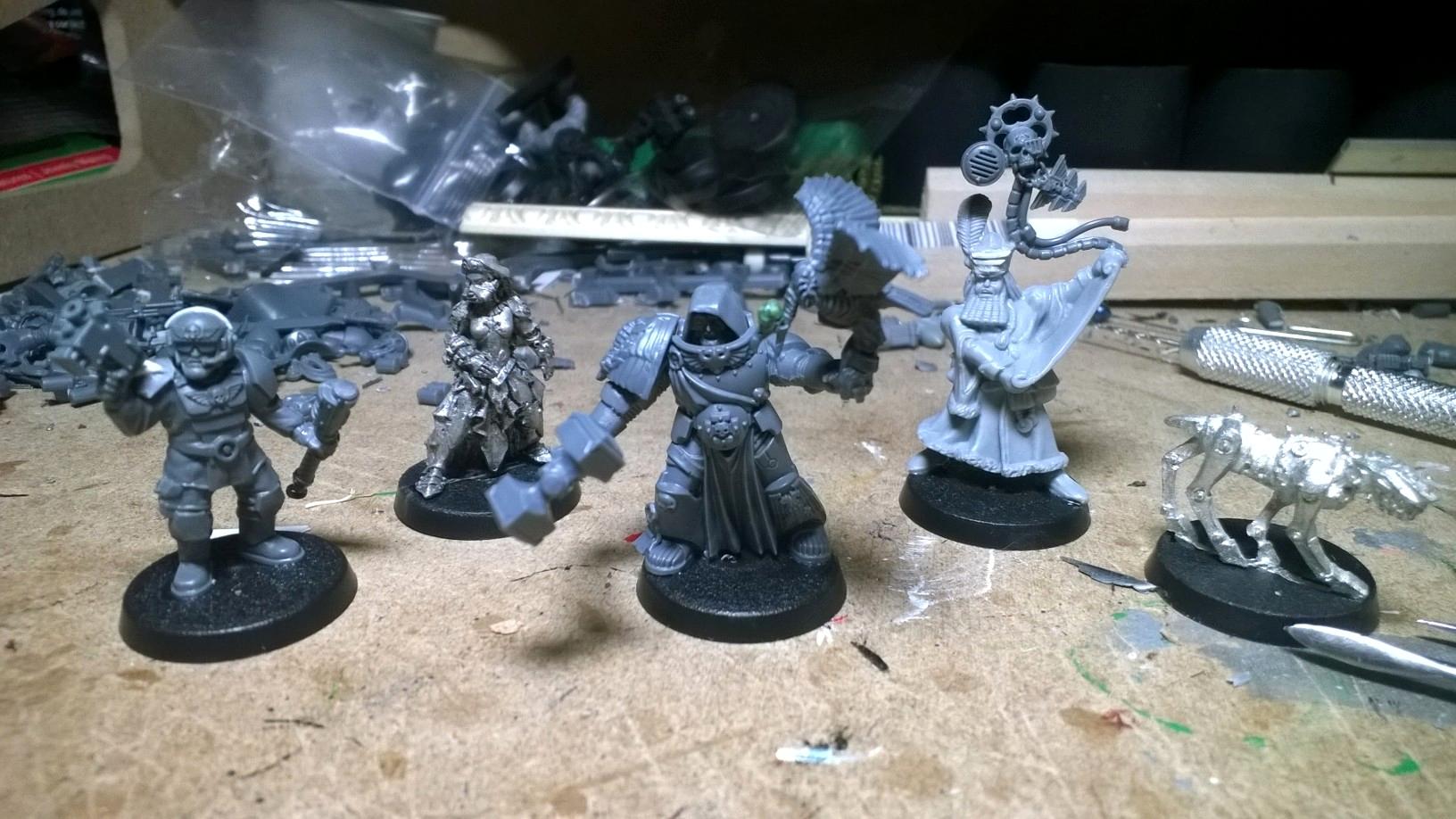 Adeptus Arbites, Bailiff, Barrister, Coteaz, Counts As, Cyber-mastiff, Grapplehawk, Imperial Agents, Inq28, Judge, Medicae, Personal Staff
