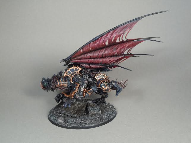 Chaos, Chaos Space Marines, Conversion, Daemon Engine, Maulerfiend, Night Lords
