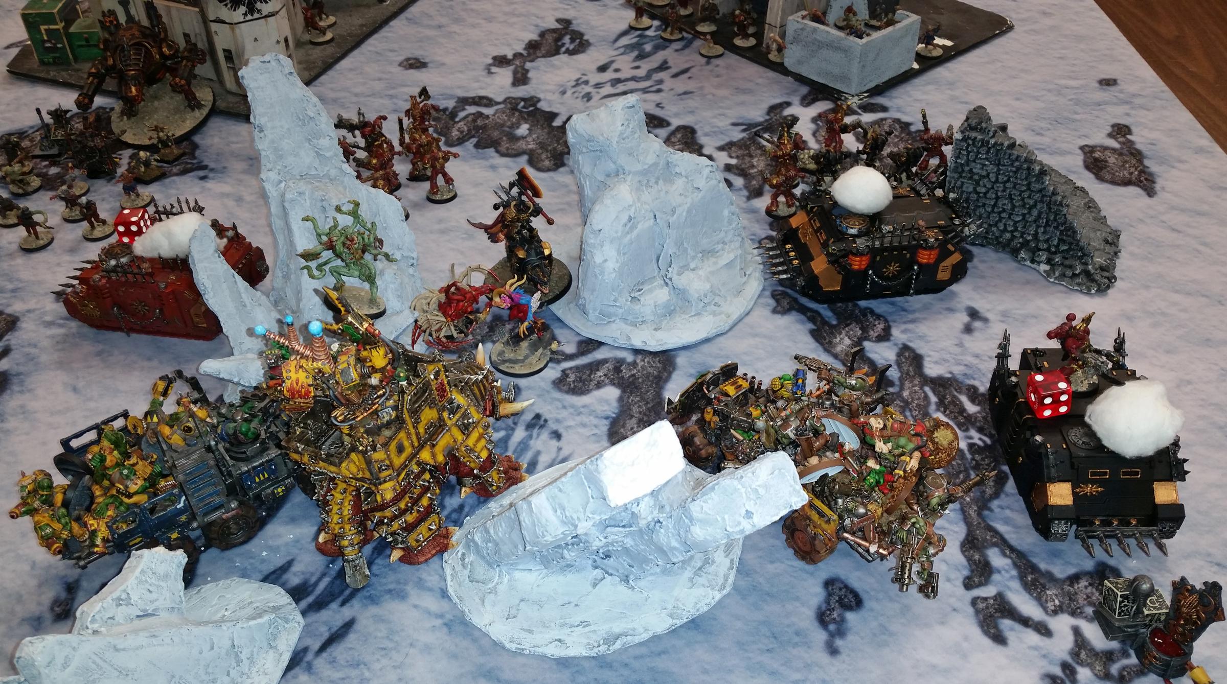 Bad Moons, Battle Report, Chaos, Orks, Warhammer 40,000
