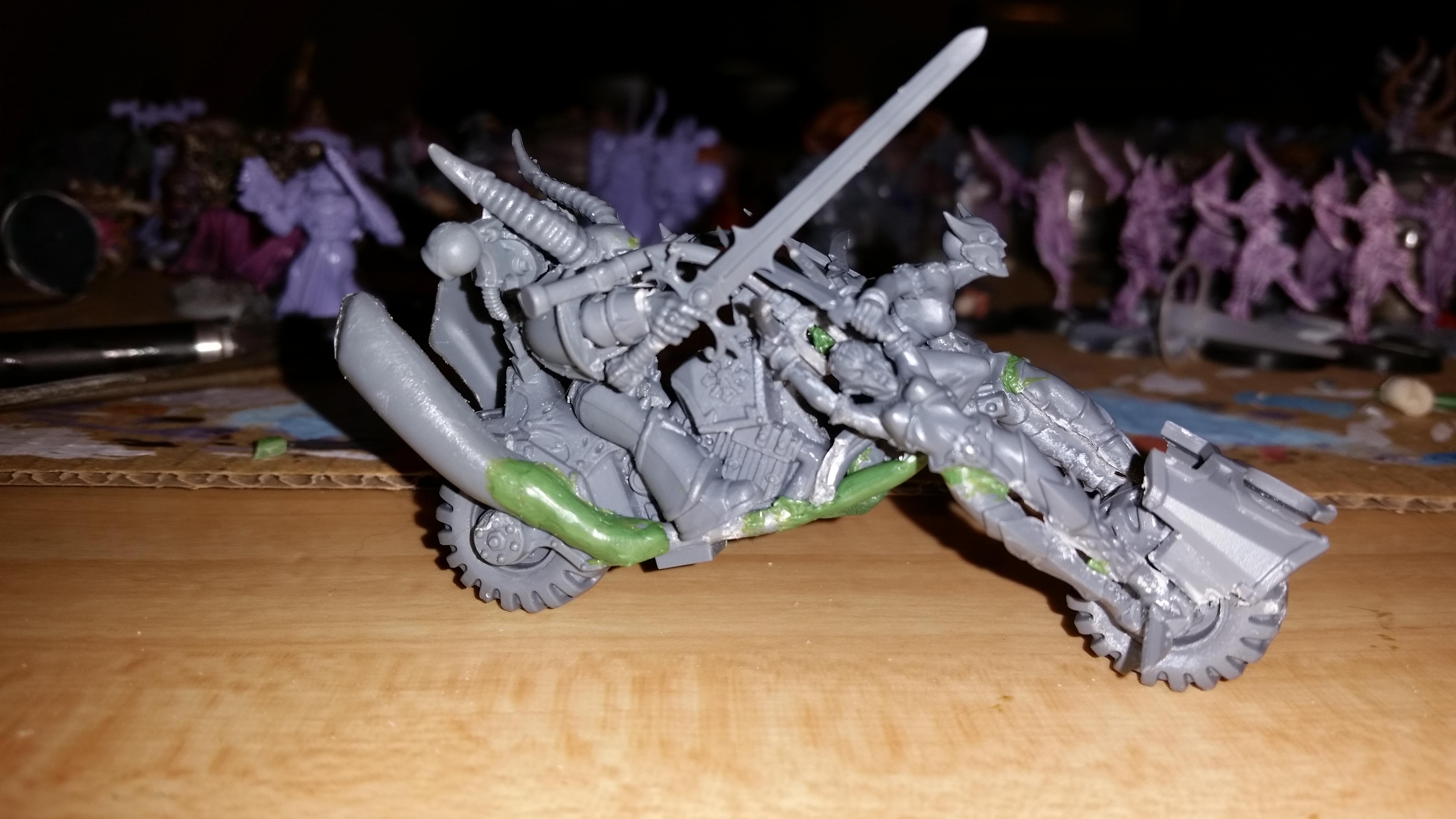 Bike, Chaos, Noise Marines, Slaanesh, Sorcerer