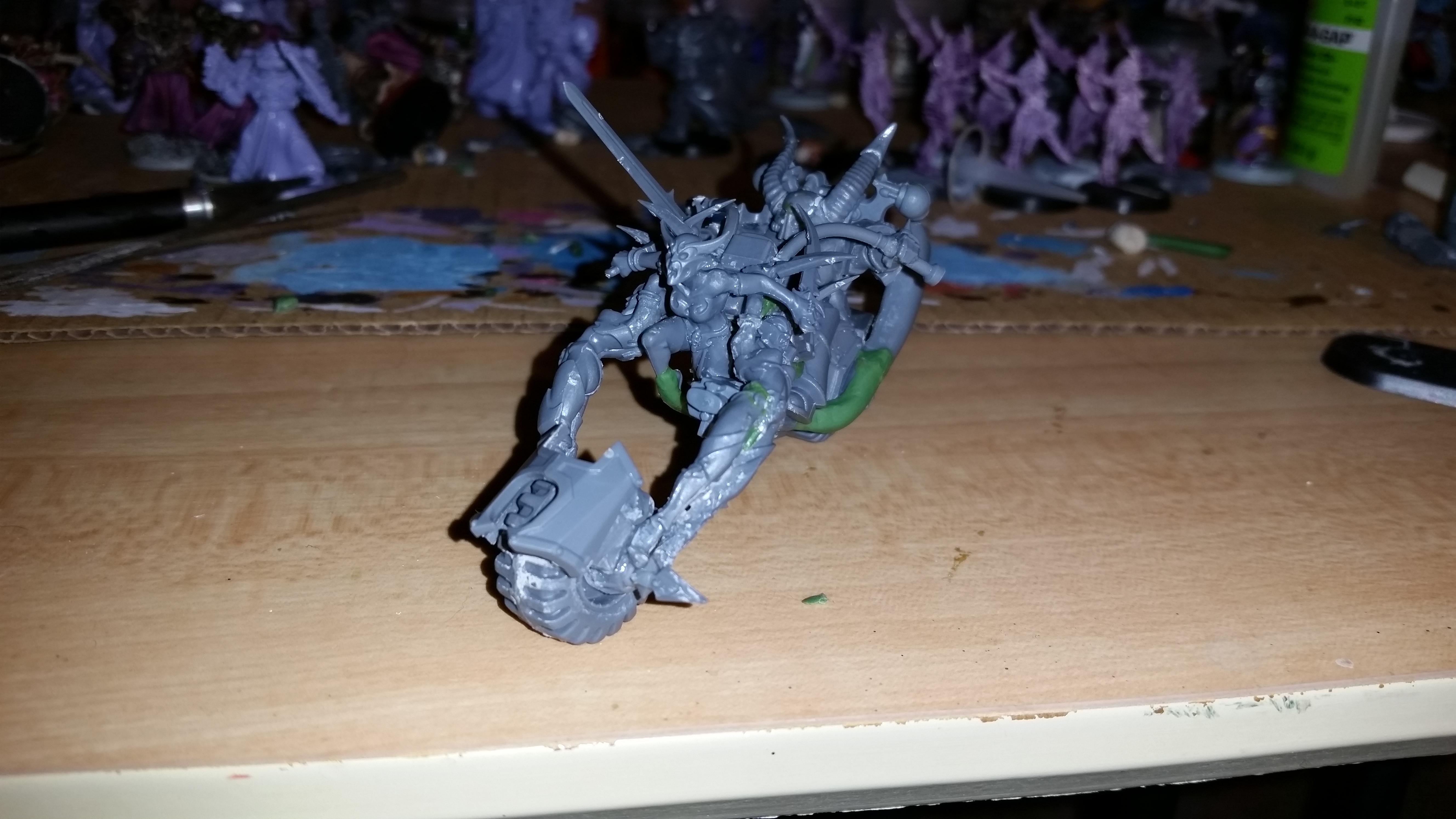 Bike, Chaos, Noise Marines, Slaanesh, Sorcerer