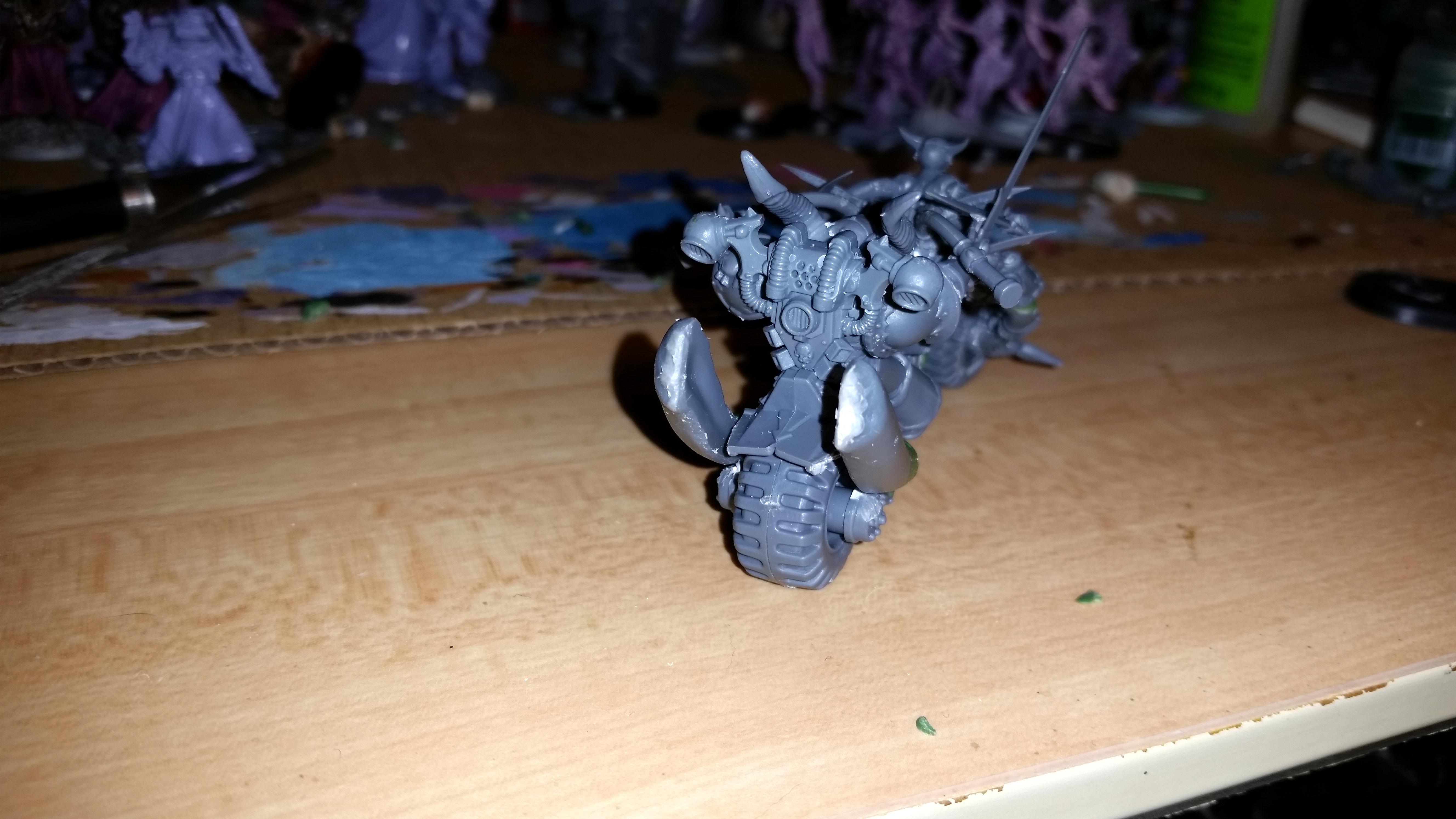Bike, Chaos, Noise Marines, Slaanesh, Sorcerer