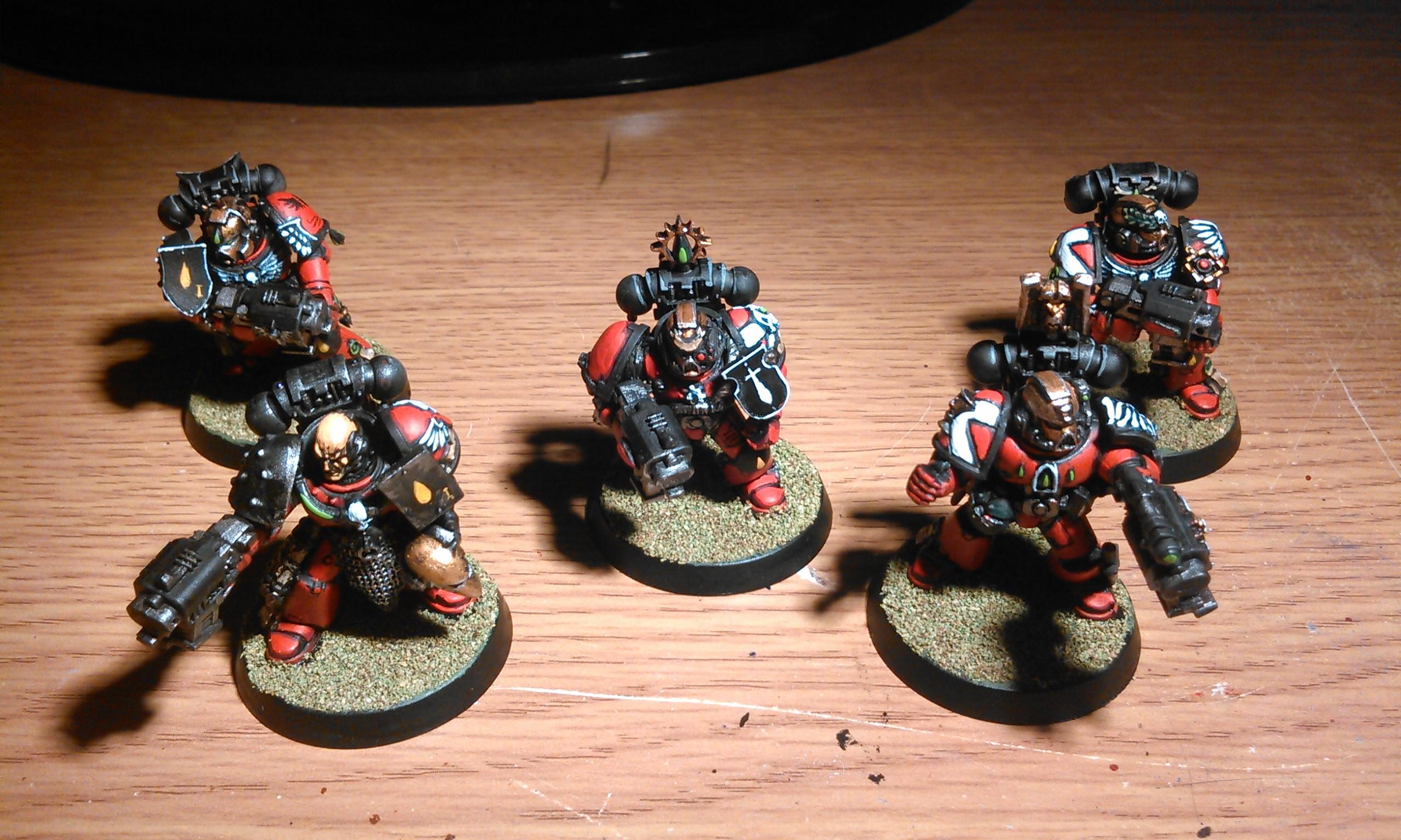 Blood Angels, Combat Squad, Space Marines, Sternguard, Storm Bolters