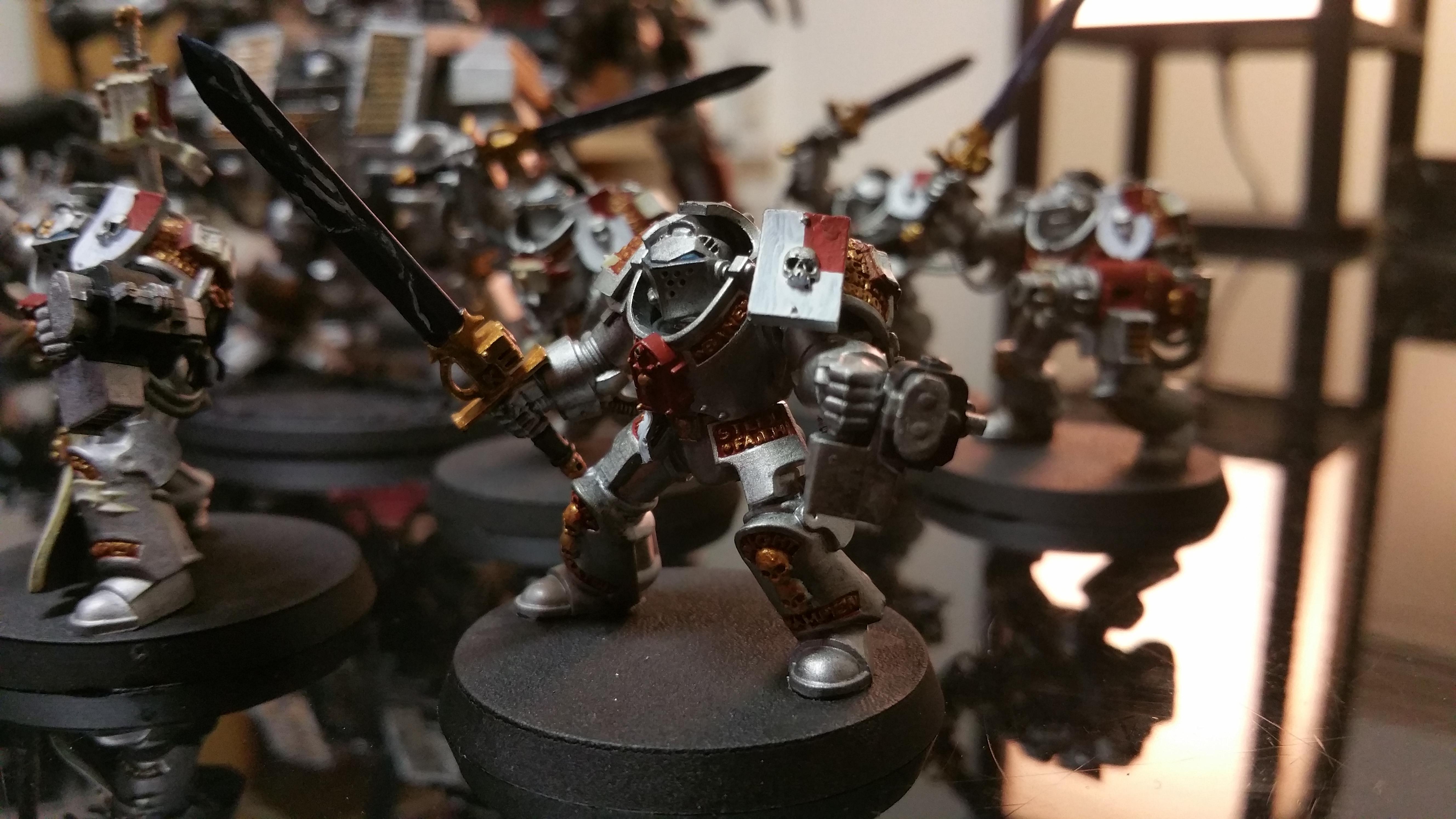 Grey Knights, Power Sword, Space Marines, Storm Bolter, Terminator Armor