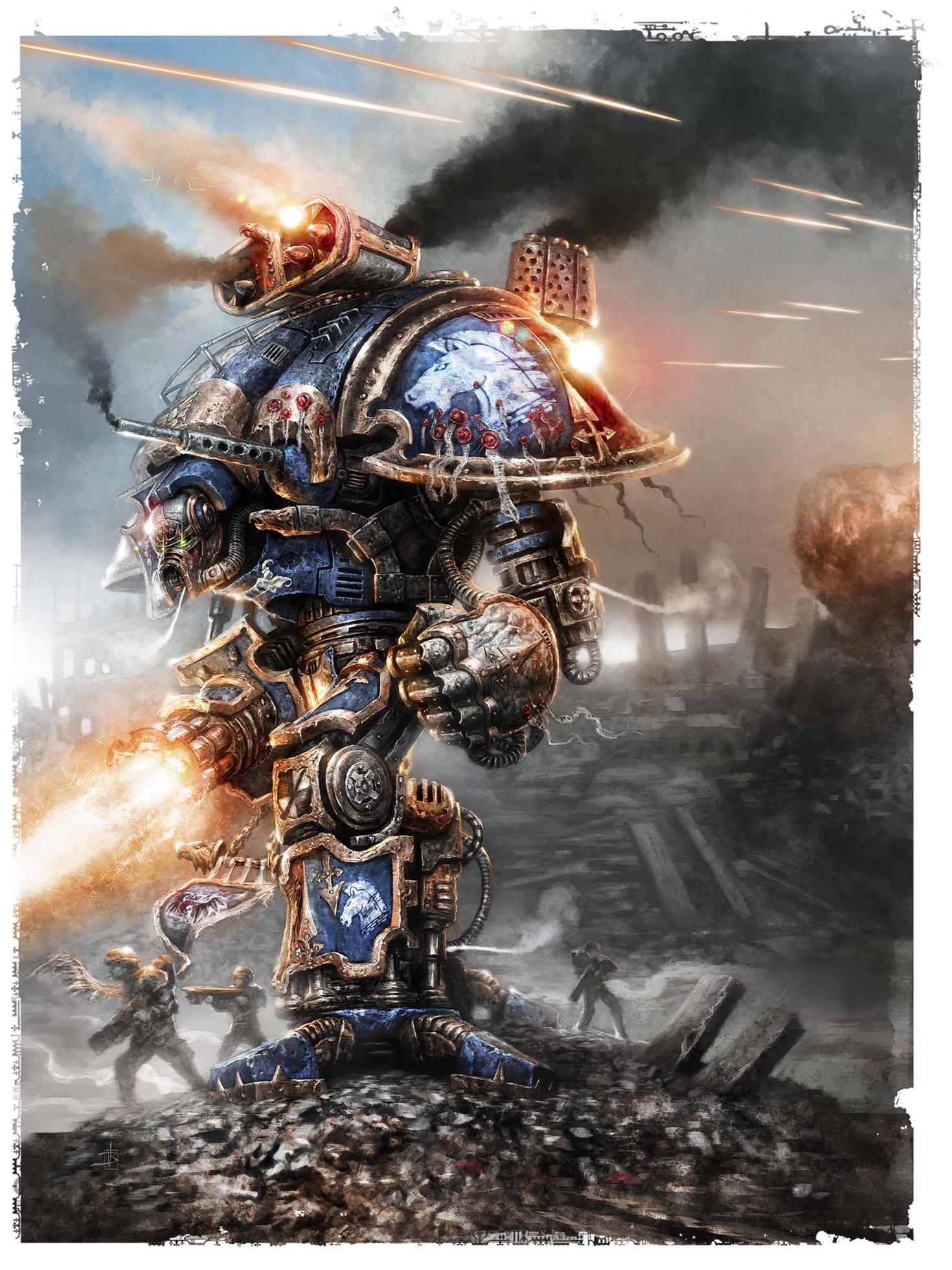 Artwork, Imperial Knight, Warhammer 40,000