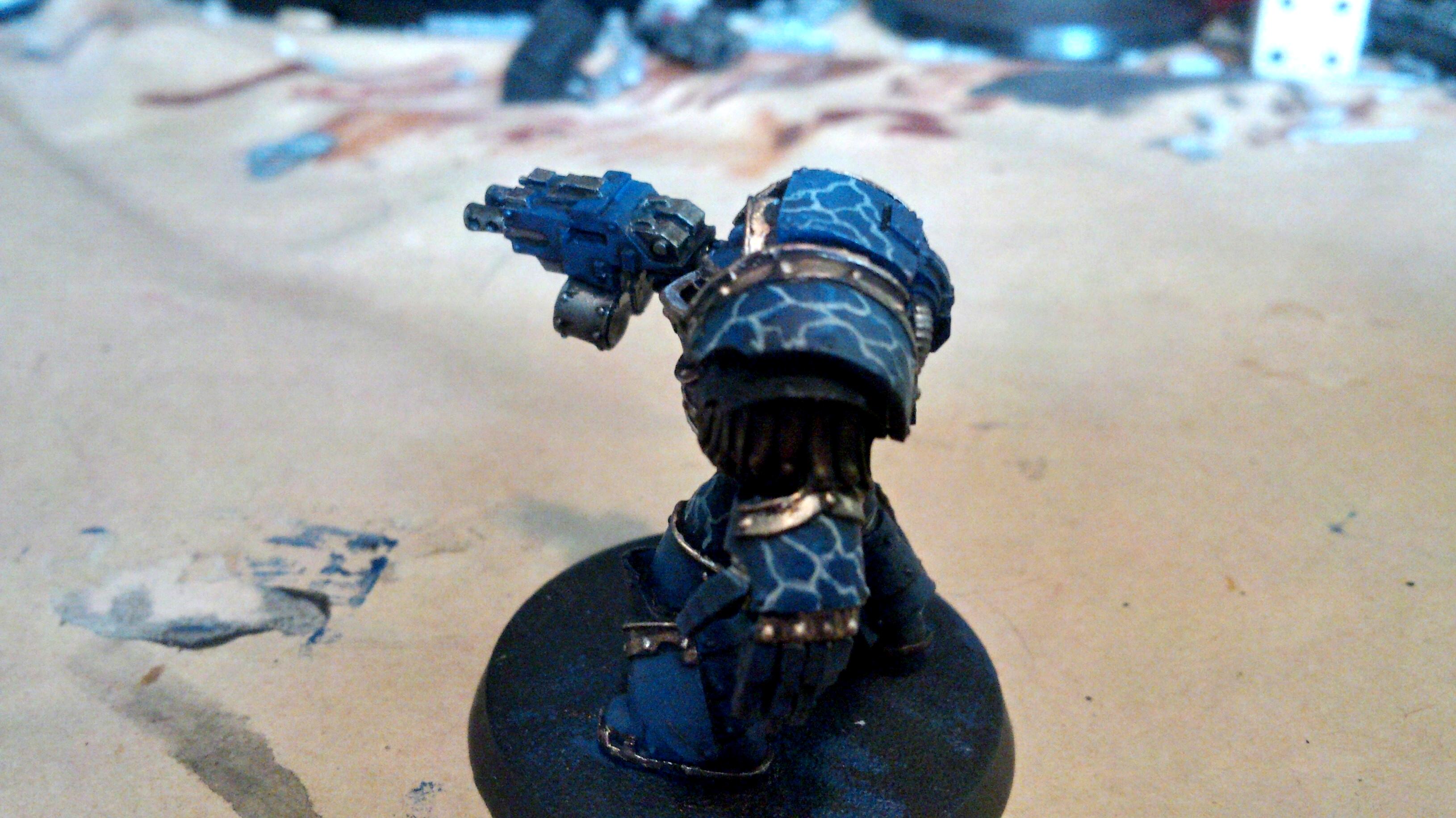 30k, Blue, Cataphractii, Gold, Horus Heresy, Lightning, Night Lord, Skull, Terminator Armor