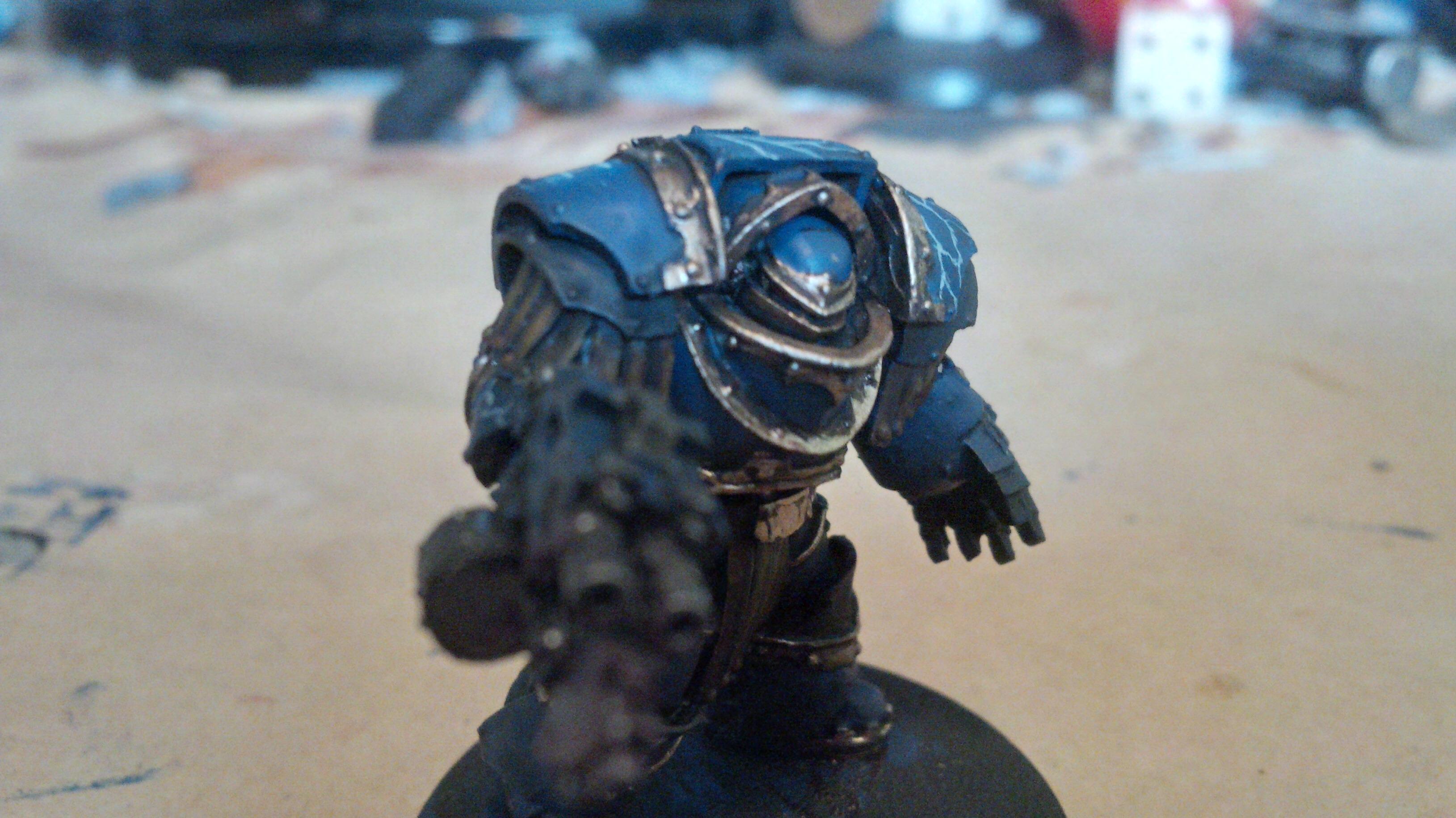 30k, Blue, Cataphractii, Gold, Horus Heresy, Lightning, Night Lord, Skull, Terminator Armor
