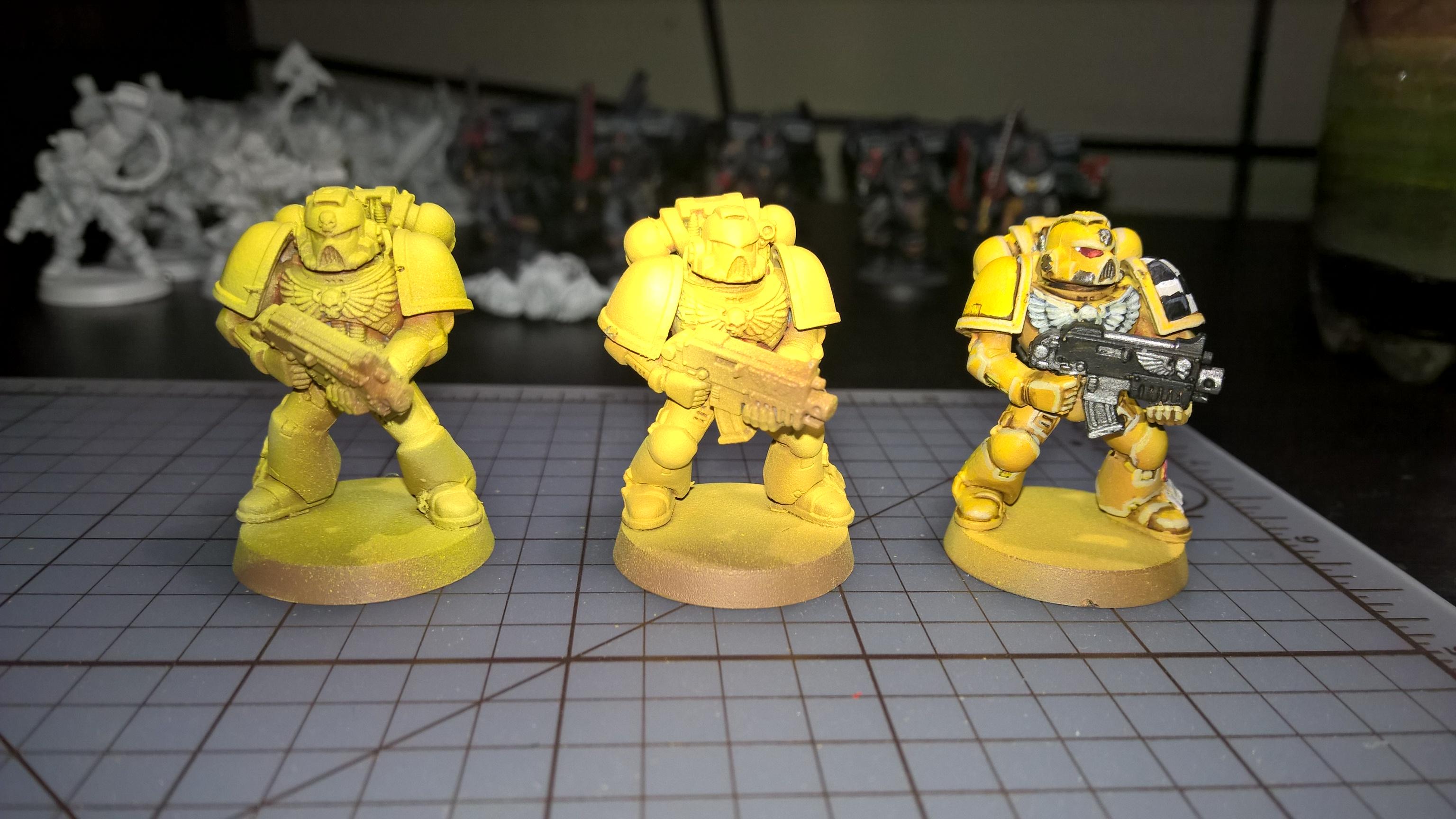 Different lamenters yellow profiles
