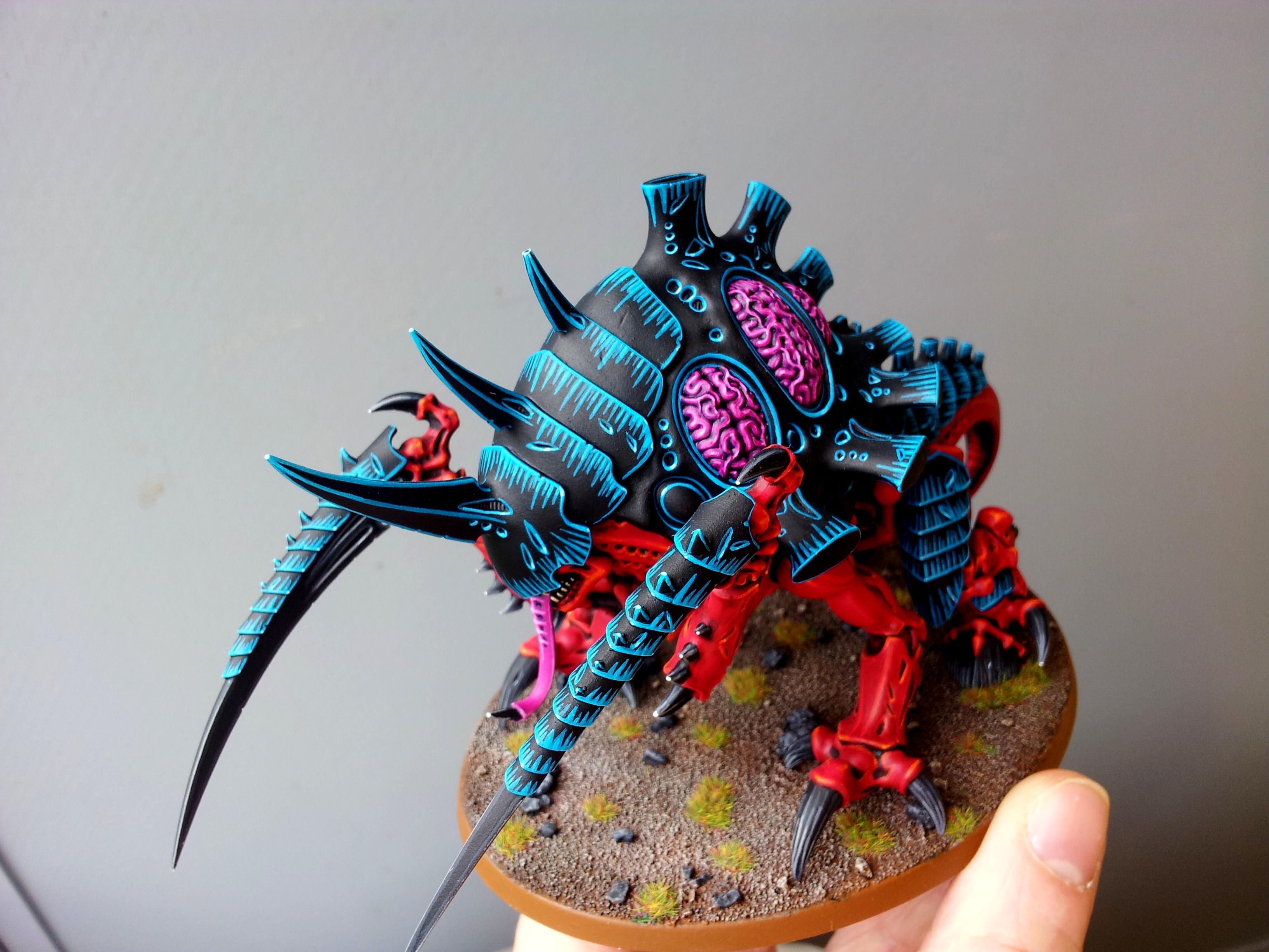 Beautiful, Behemoth, Blue, Chitin, Claws, Complete, Edge, Edge Highlights, Effect, Effects, Finished, Highlight, Highlighting, Highlights, Maleceptor, Red, Tyranids