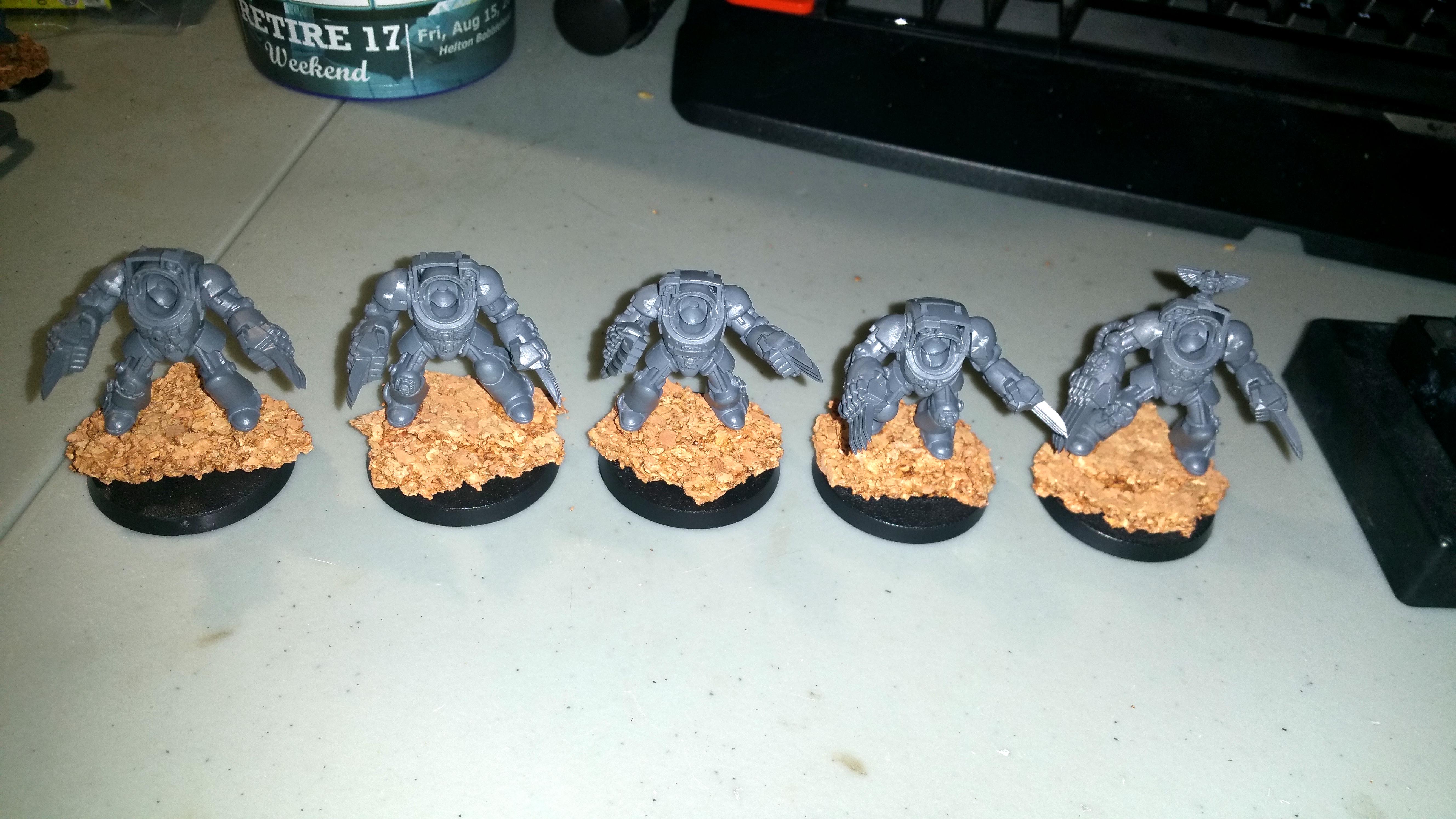 Assault Terminators, Lightning Claws, Space Marines