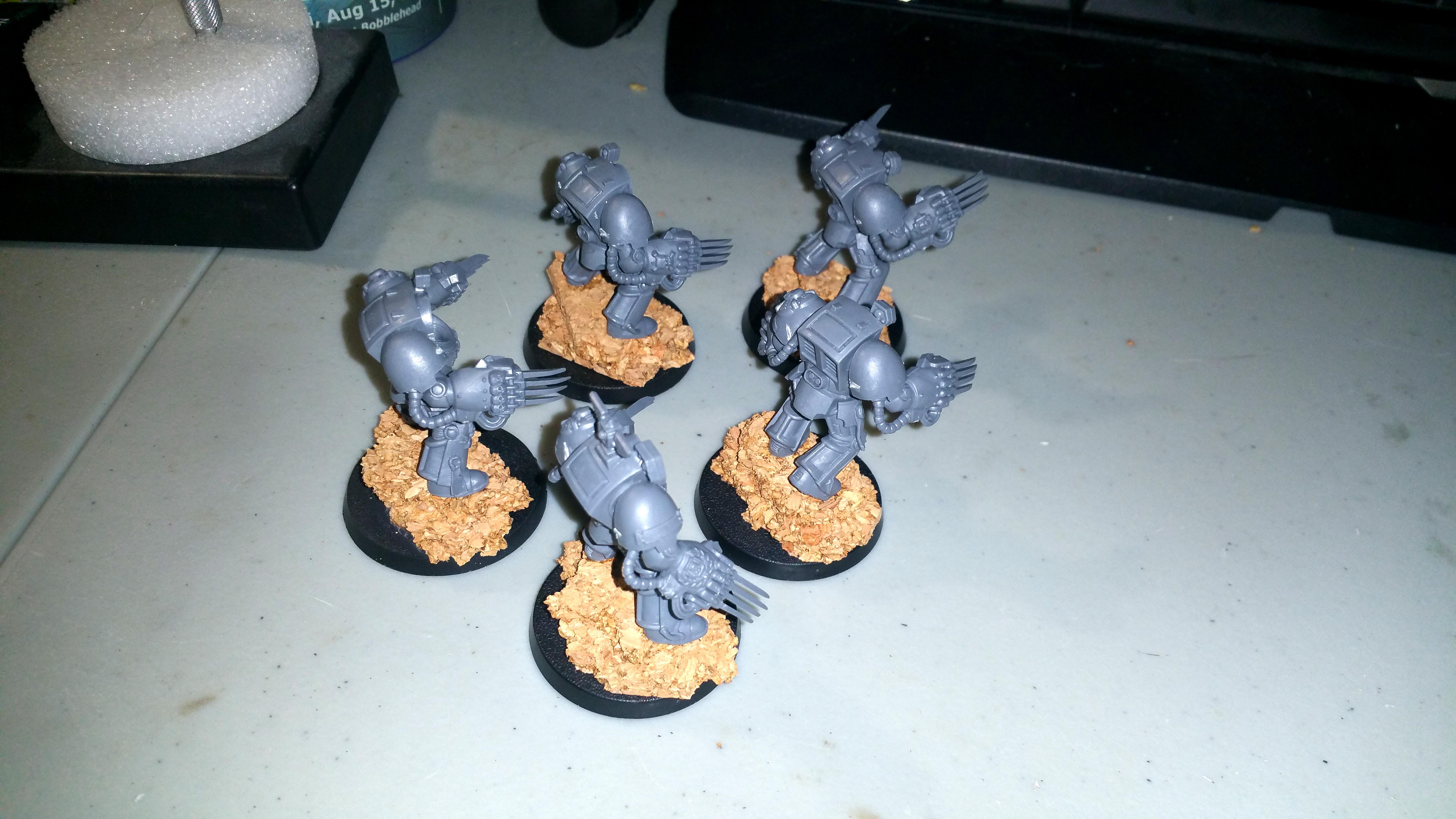 Assault Terminators, Lightning Claws, Space Marines