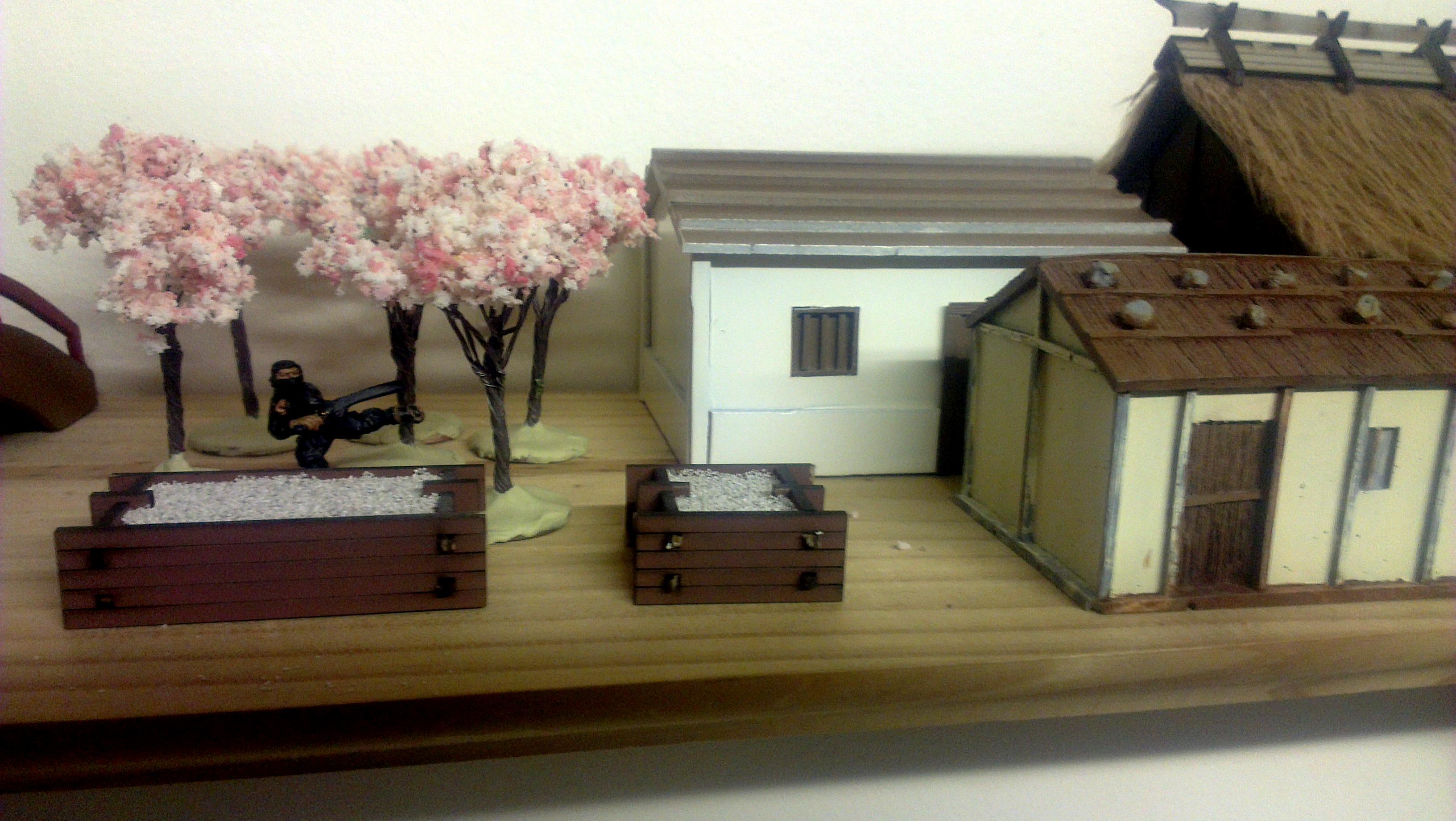 Ashigaru, Historical, Japanese, Katana, Ronin, Samurai, Terarain Cherry Blossom, Terrian, Yari