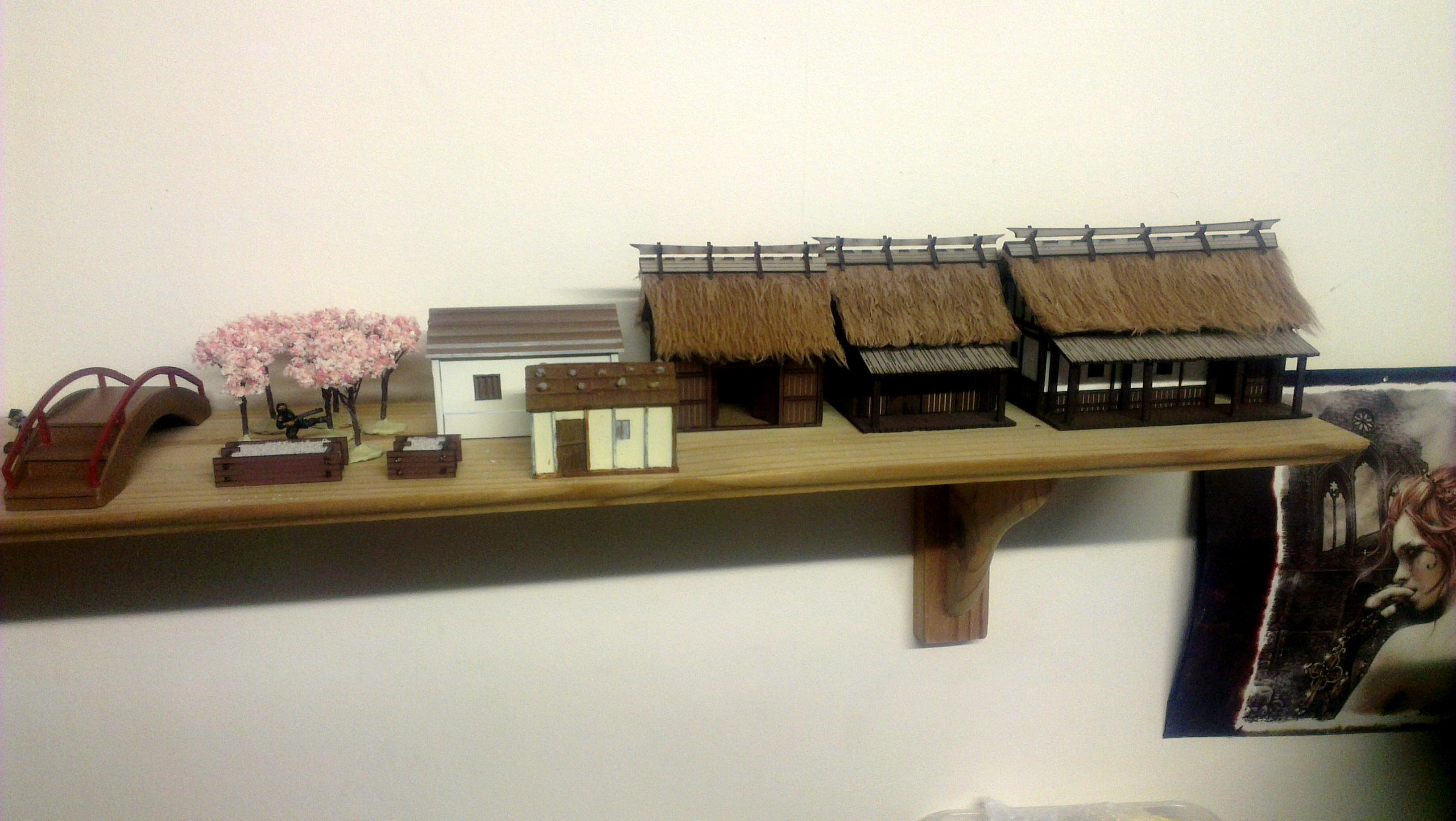 Ashigaru, Historical, Japanese, Katana, Ronin, Samurai, Terarain Cherry Blossom, Terrian, Yari