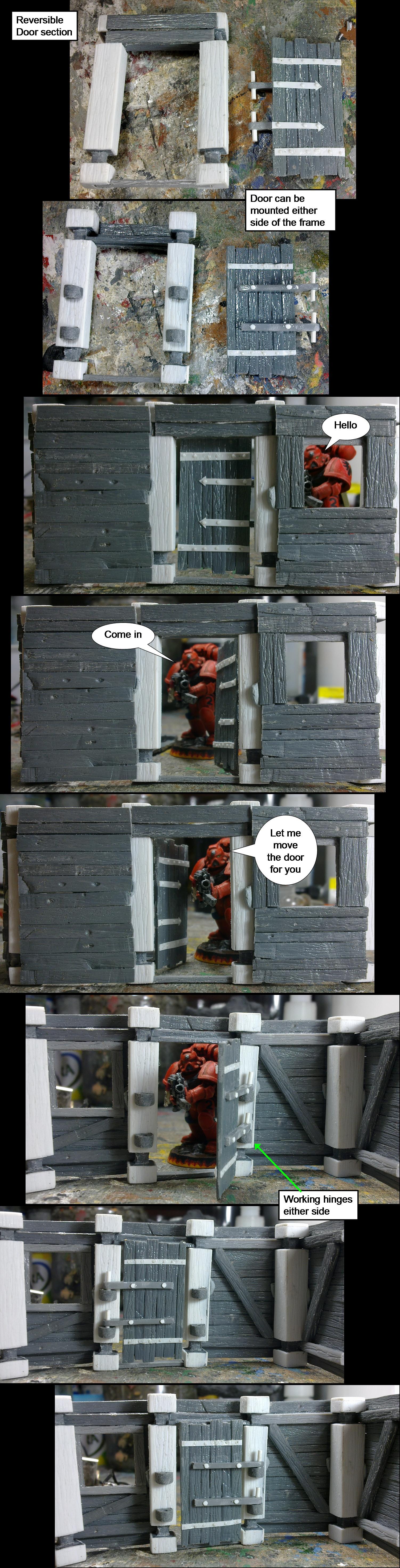 Wooden hut kit wip 4: door