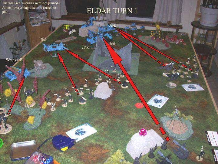 Eldar turn 1