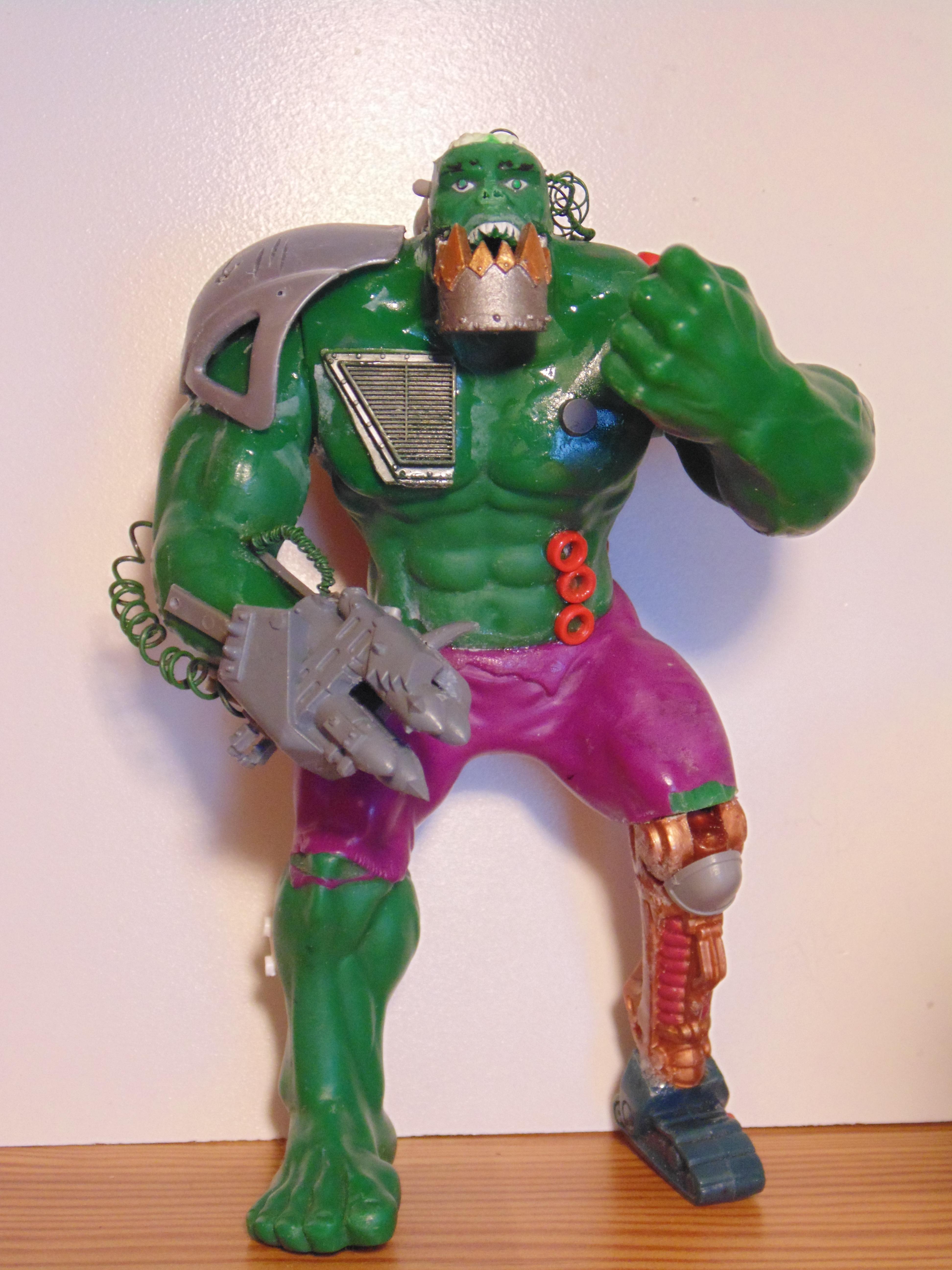Big, Brain, Conversion, Creature, Garbage, Garbage Garden Gnome, Garden, Ggg, Gnomes, Green, Monster, Monstrous, Orks, Scratch Build, Skin