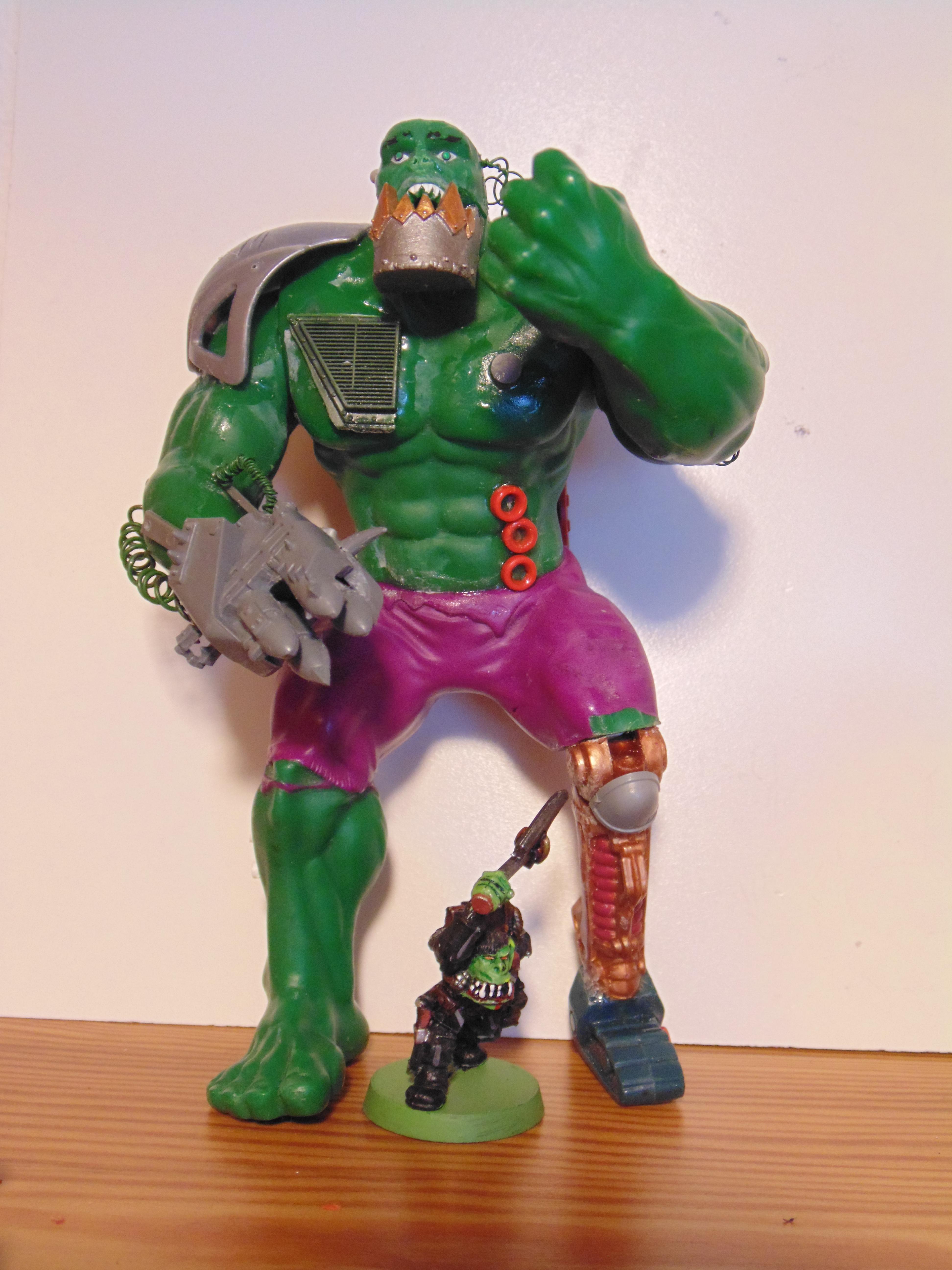 Big, Brain, Conversion, Creature, Garbage, Garbage Garden Gnome, Garden, Ggg, Gnomes, Green, Monster, Monstrous, Orks, Scratch Build, Skin