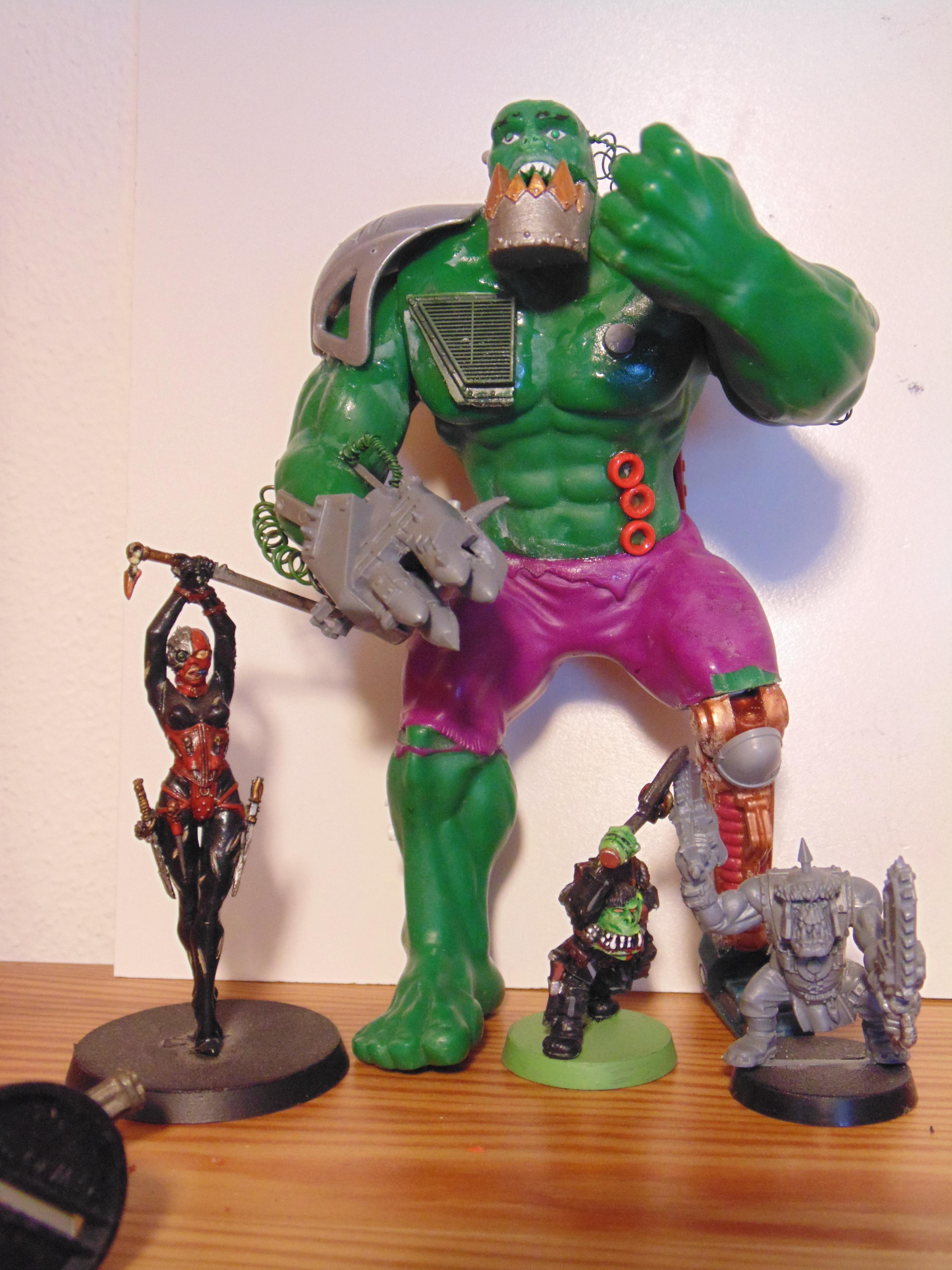 Big, Brain, Comparision, Conversion, Creature, Cybork, Garbage, Garbage Garden Gnome, Garden, Ggg, Gnomes, Green, Hulk, Inquisitor, Monster, Monstrous, Orks, Scratch Build, Size, Skin