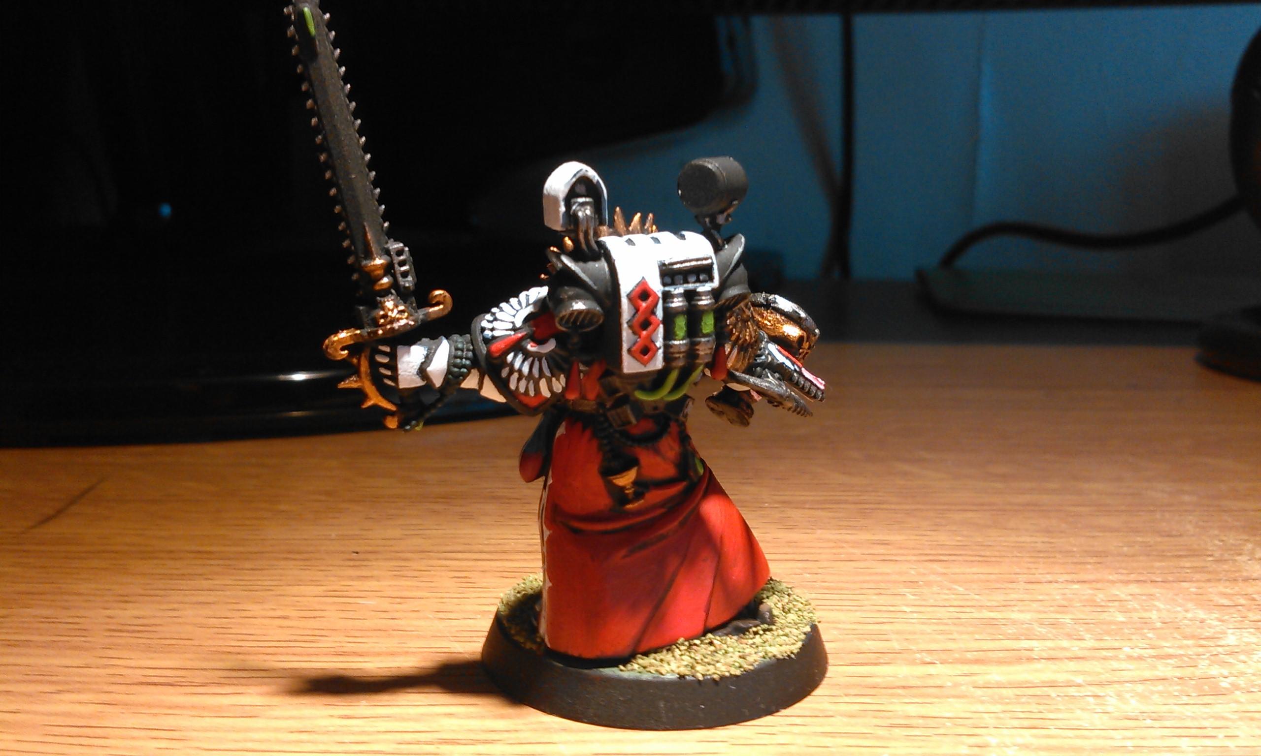 Blood Angels, Blood Chalice, Chainsword, Sanguinary Priest, Space Marines