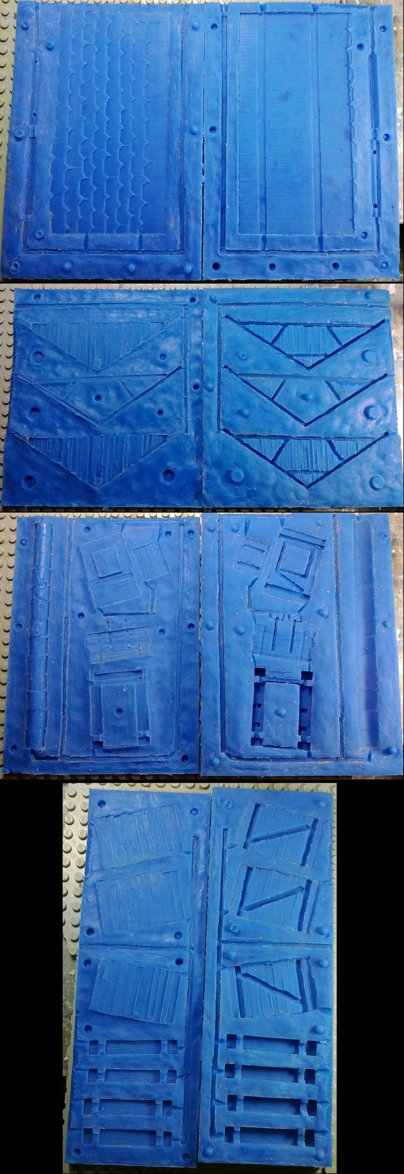 Wooden hut moulds