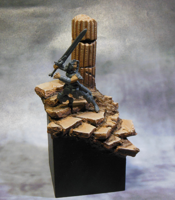 Barbarian, Diorama, Reaper Bones, Reaper Miniatures, Work In Progress