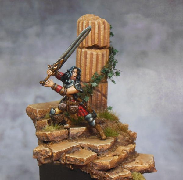 Barbarian, Diorama, Reaper Bones, Reaper Miniatures