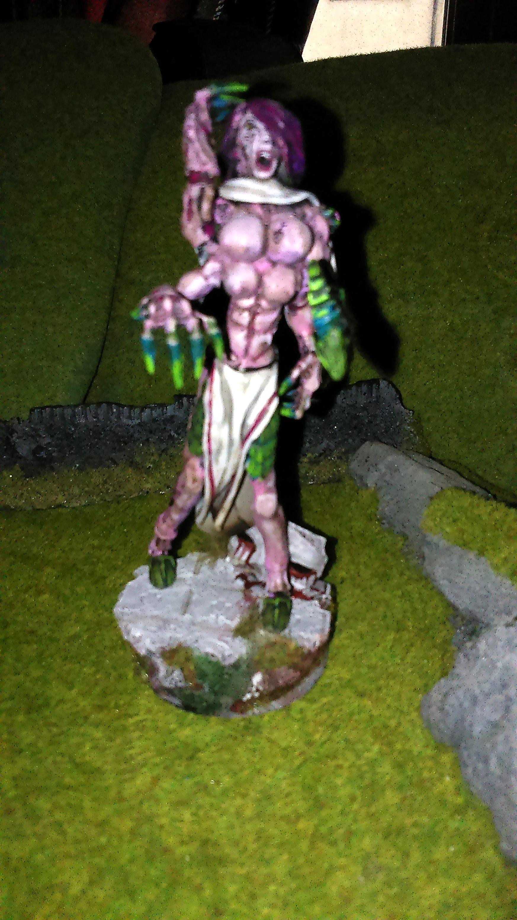 Chaos, Conversion, Daemon Prince, Daemon Princess, Daemonettes, Daemons, Deamon. Daemon, Pink, Scratch Build, Slaanesh, Tyranids