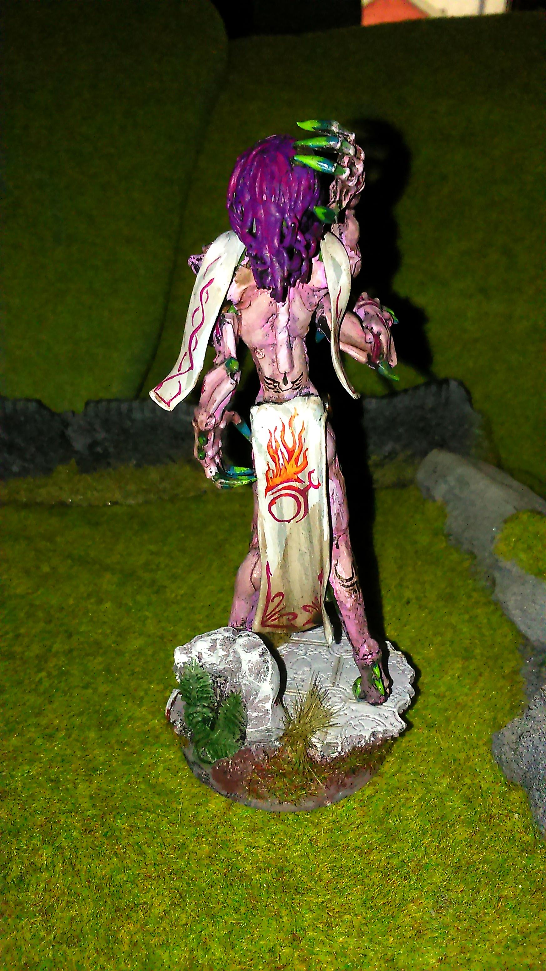 Chaos, Conversion, Daemon Prince, Daemon Princess, Daemonettes, Daemons, Deamon. Daemon, Pink, Scratch Build, Slaanesh, Tyranids