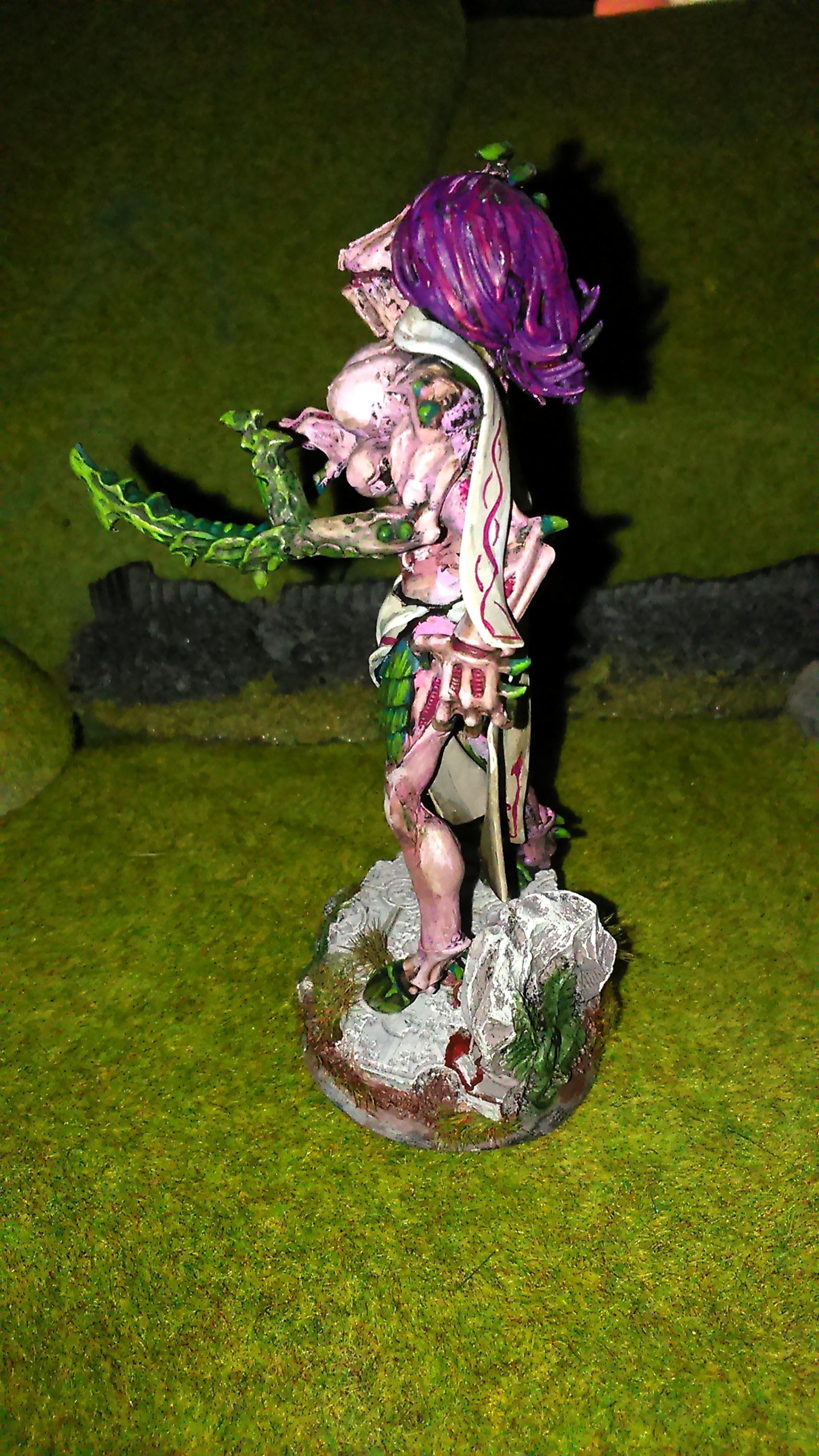 Chaos, Conversion, Daemon Prince, Daemon Princess, Daemonettes, Daemons, Deamon. Daemon, Pink, Scratch Build, Slaanesh, Tyranids
