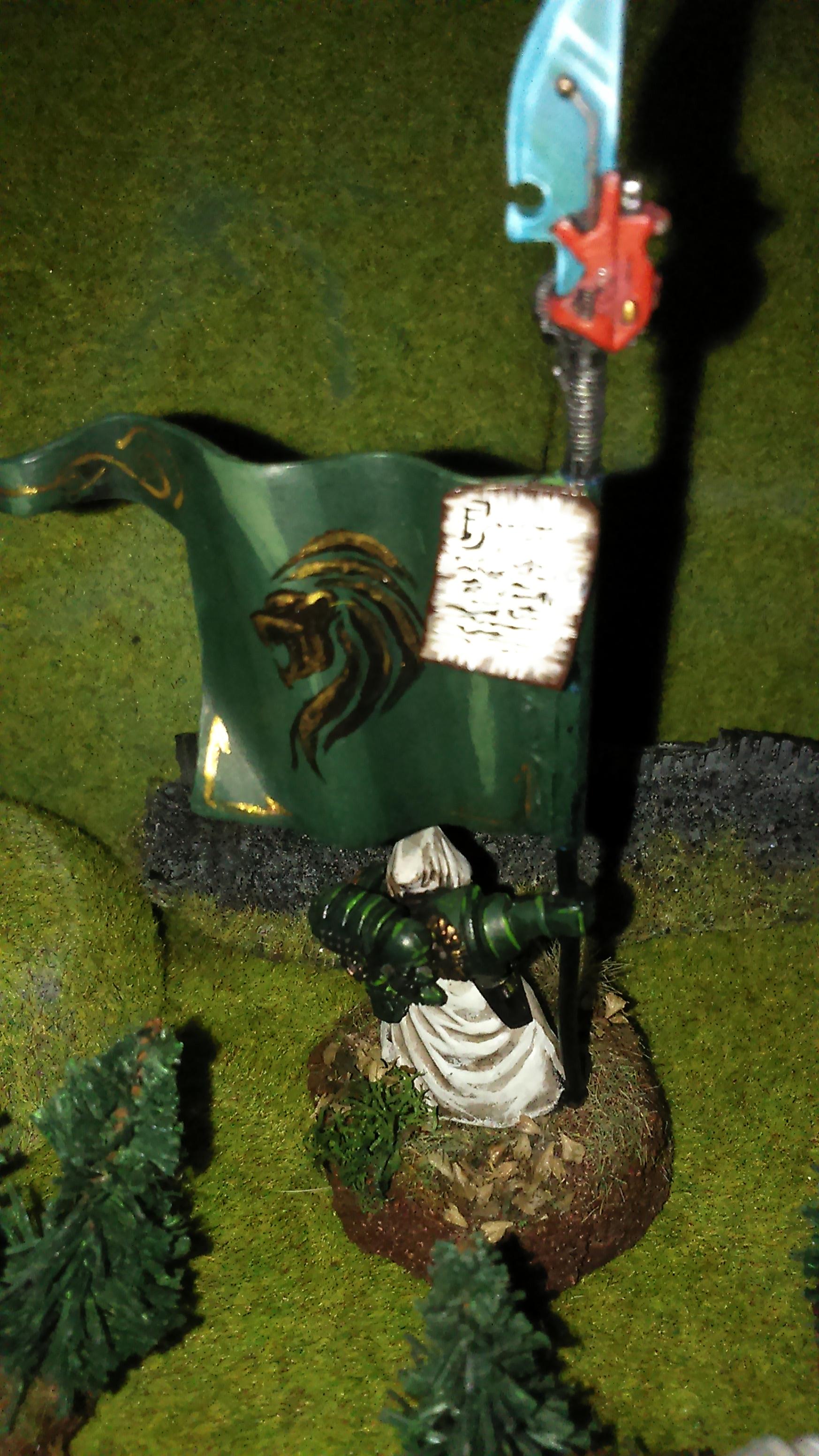 Azrael, Chaplin, Command Squad, Ezekiel, Freehand, Power Sword, Pro Painted, Scenic, Space Marines