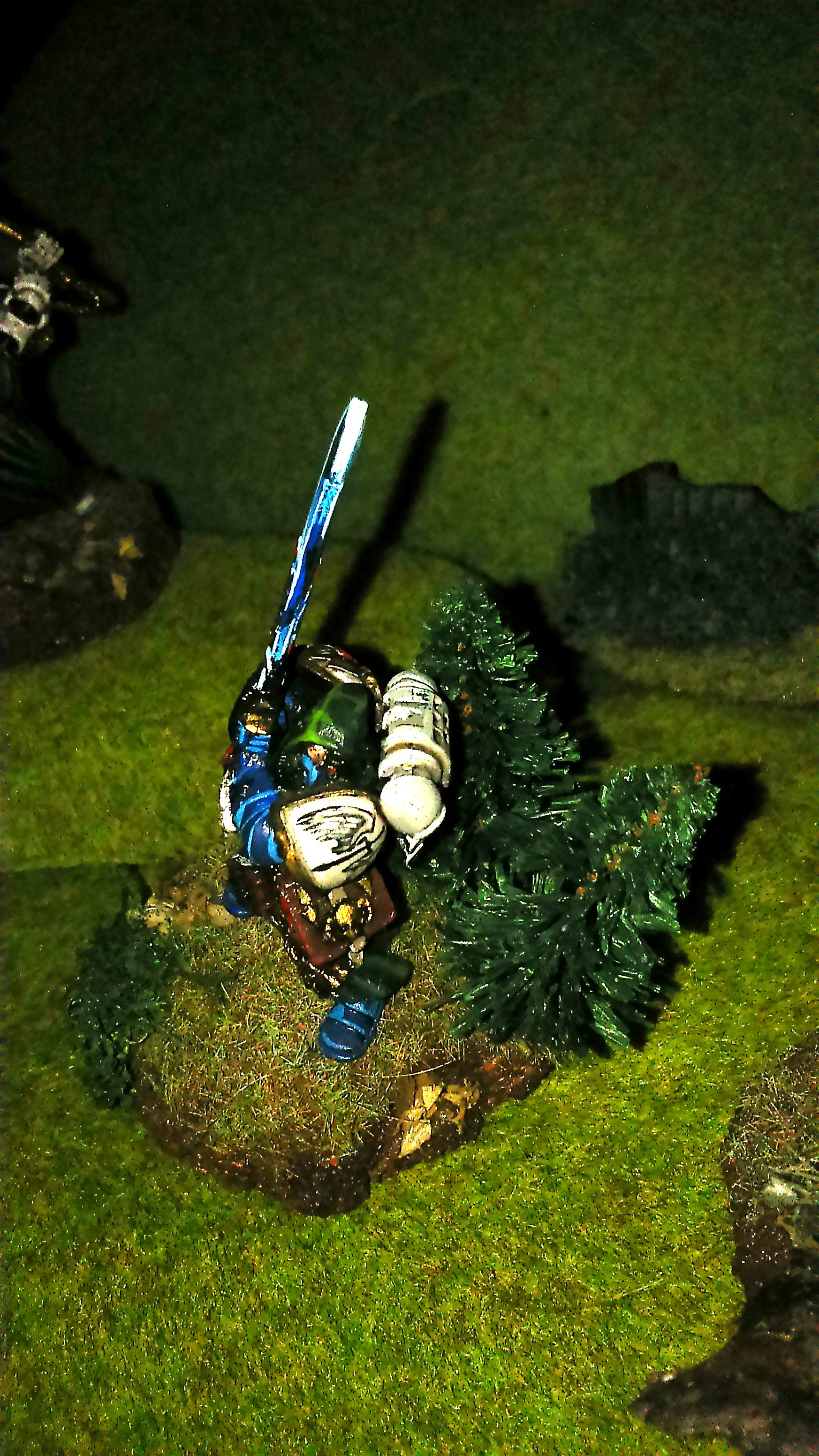 Azrael, Chaplin, Command Squad, Ezekiel, Freehand, Power Sword, Pro Painted, Scenic, Space Marines