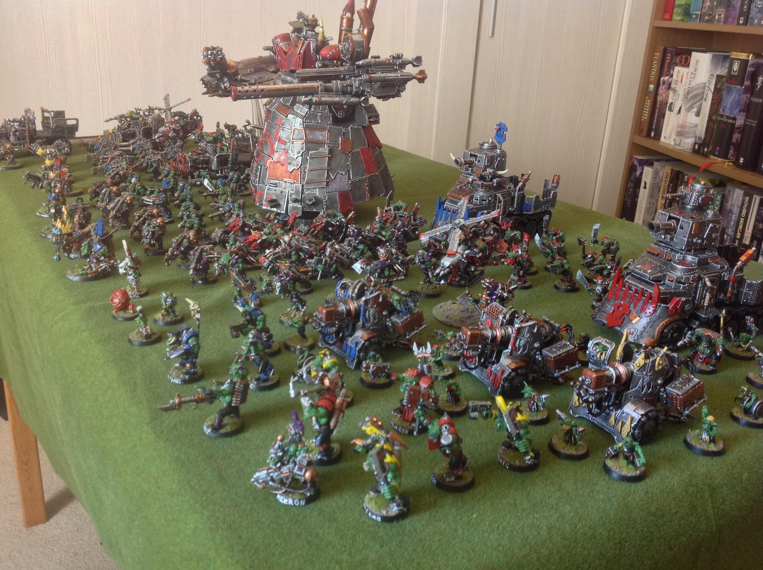 Orks, My entire Ork collection, lined up 2/8