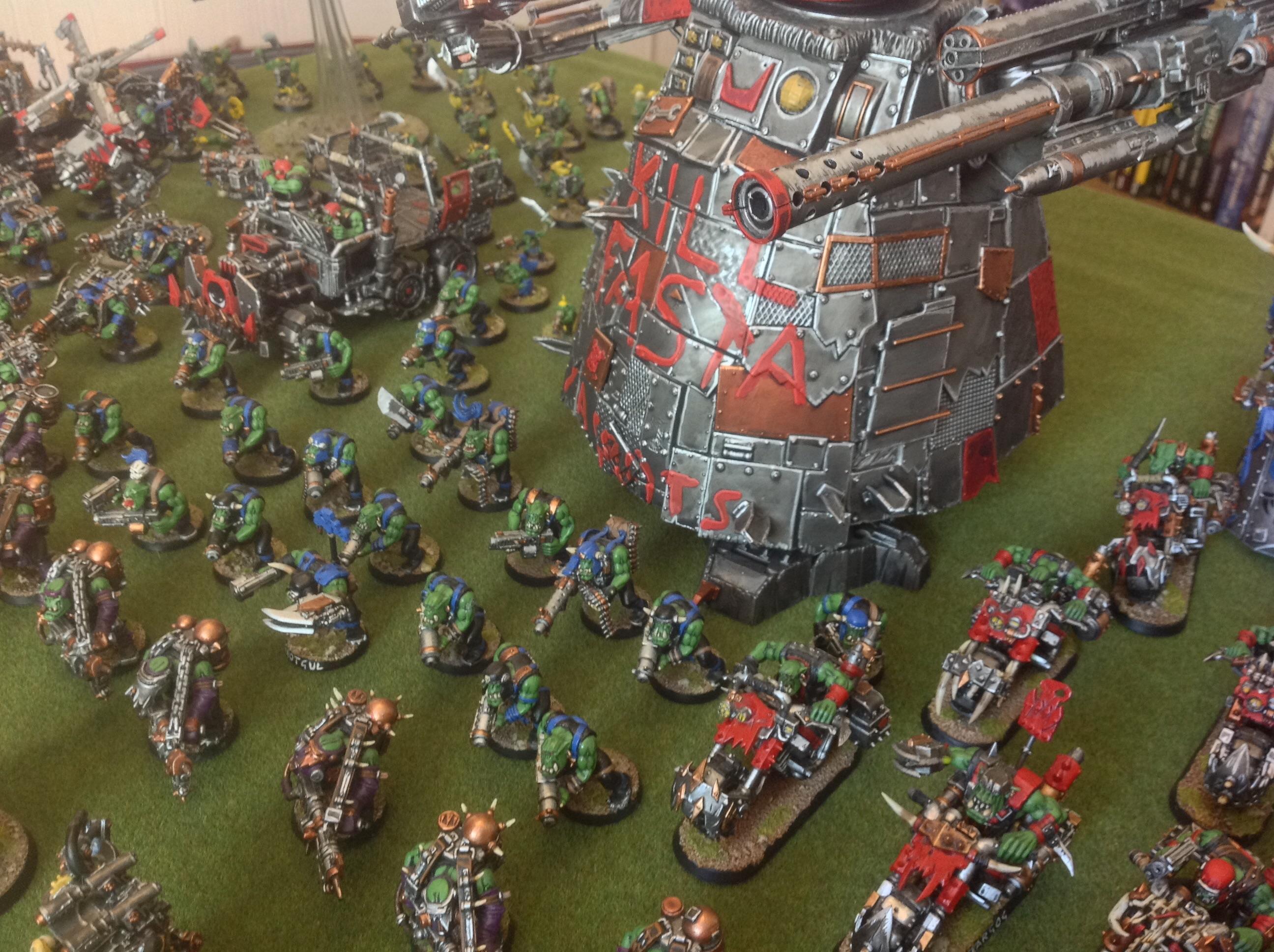 Orks, My entire Ork collection, lined up 3/8