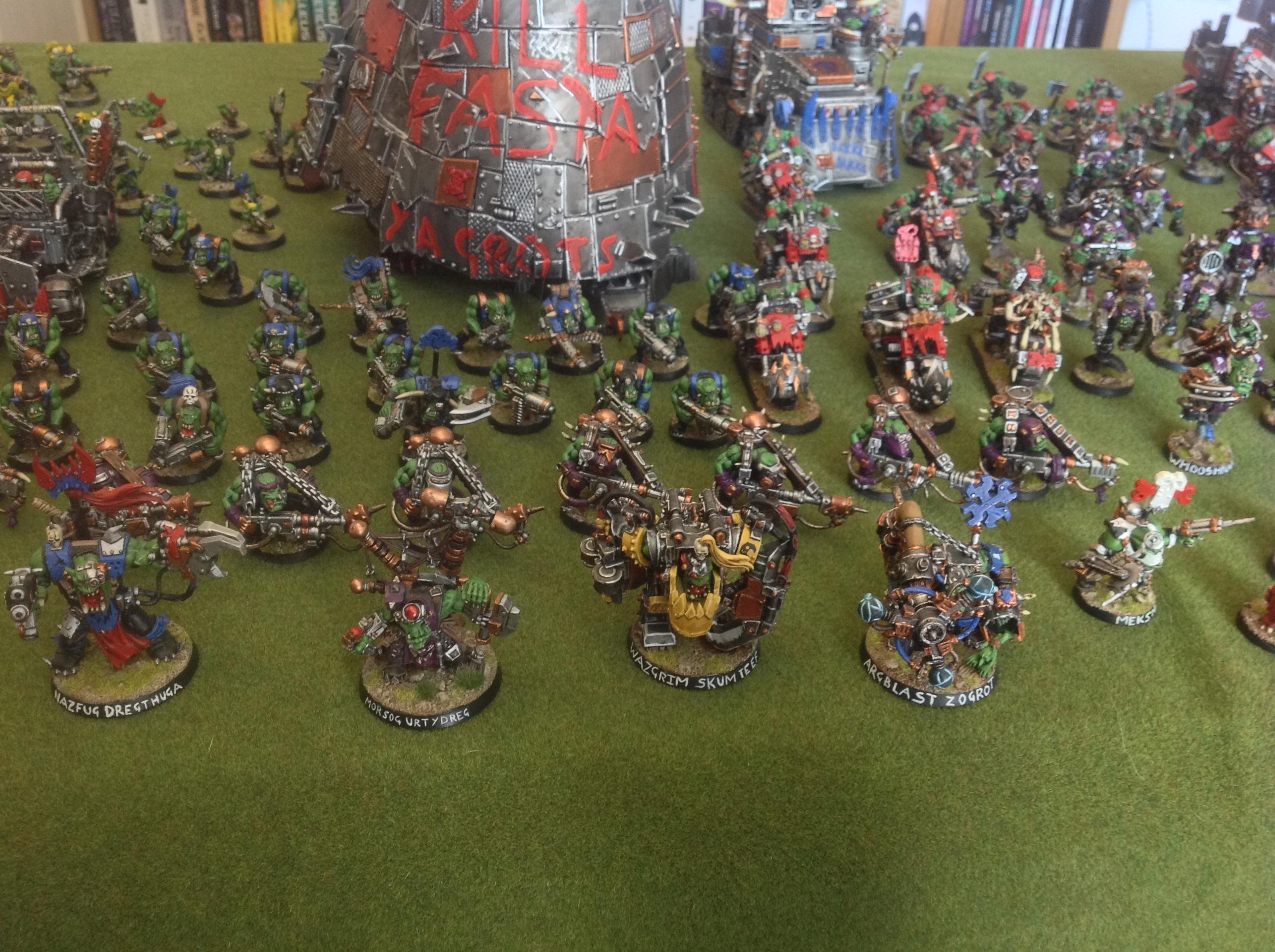 Orks, My entire Ork collection, lined up 5/8