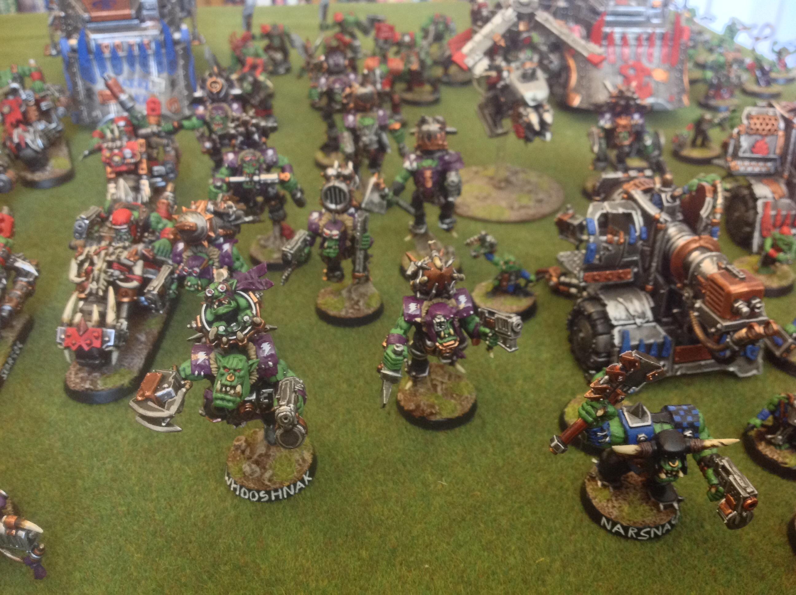 Orks, My entire Ork collection, lined up 6/8