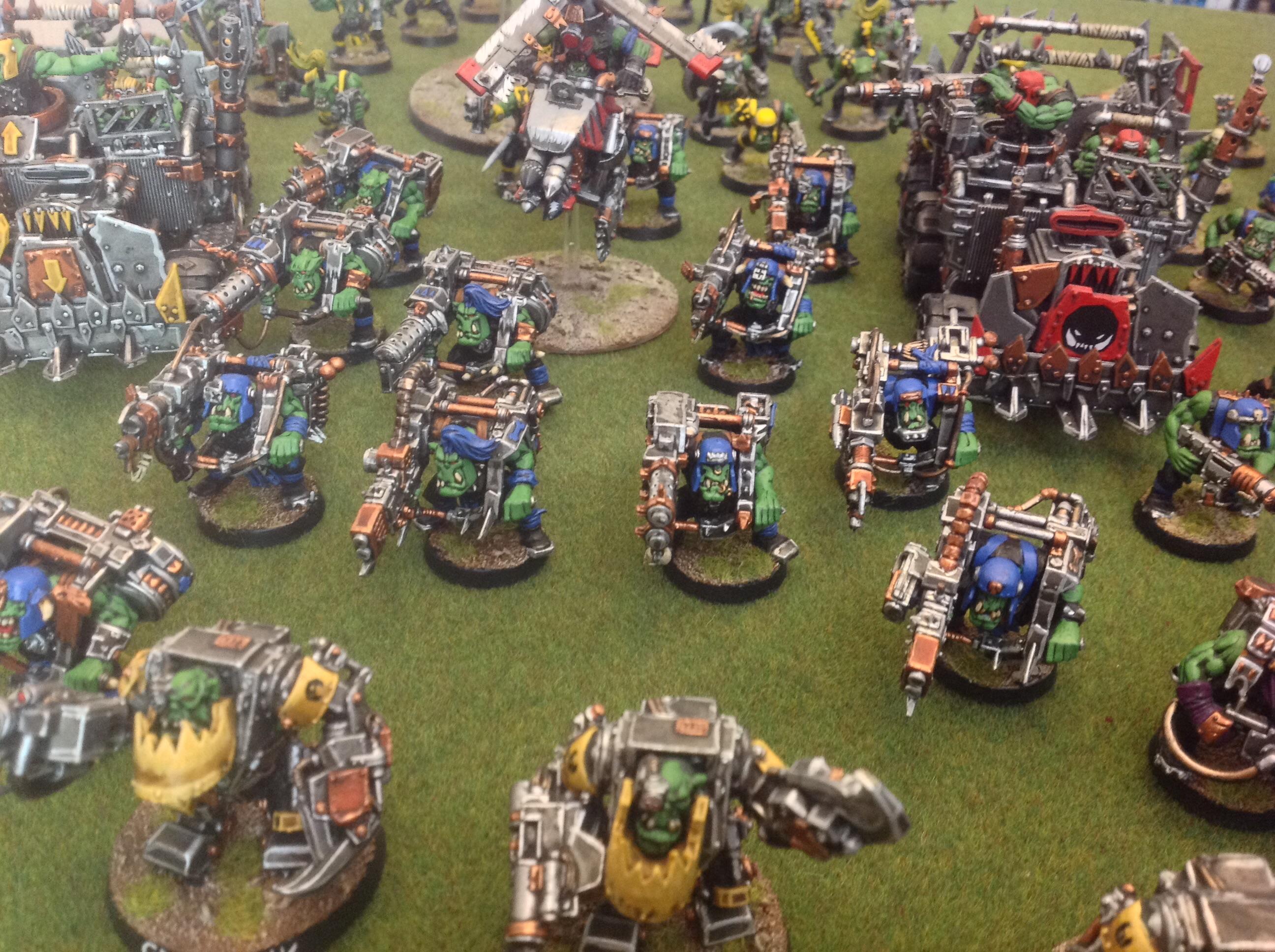 Orks, My entire Ork collection, lined up 8/8