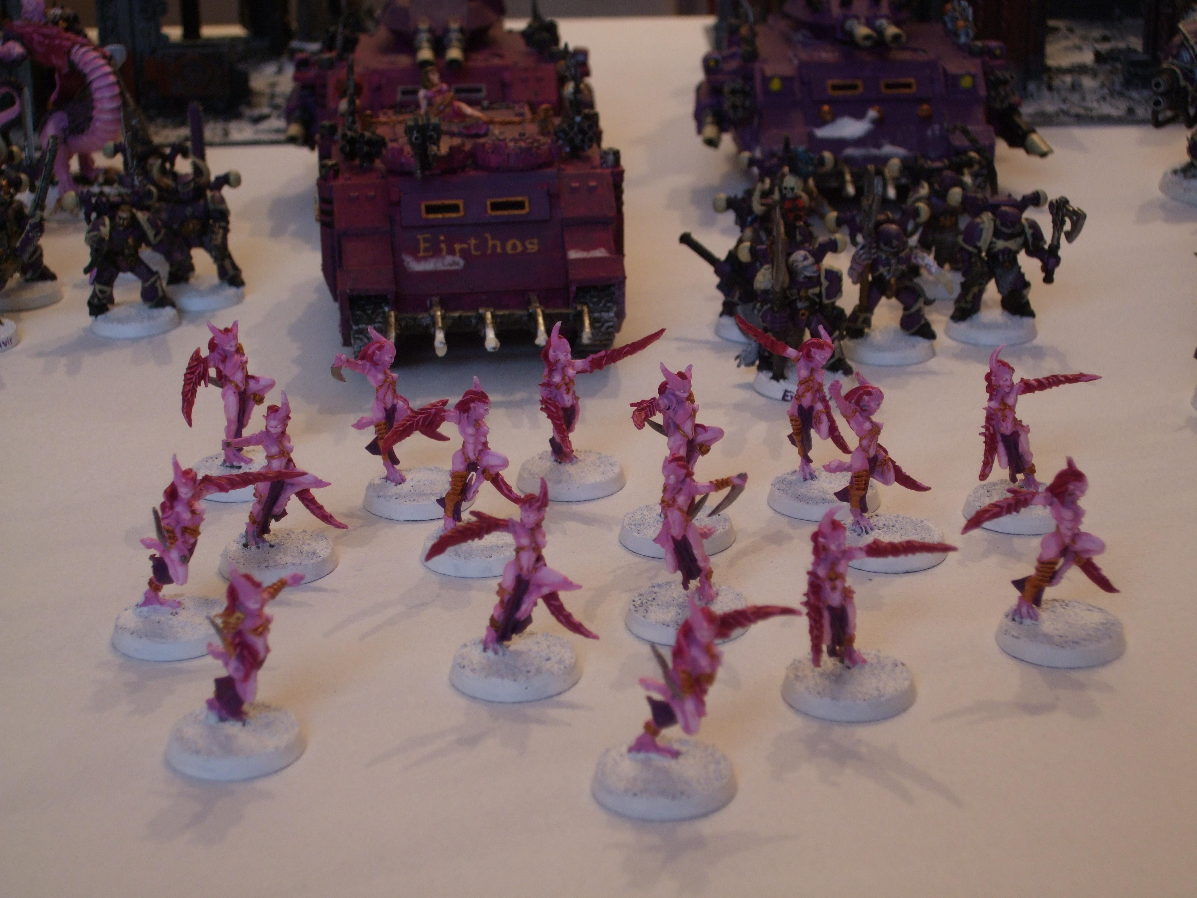 Chaos Space Marines, Emperor's Children, Pink, Purple, Slaanesh, Snow