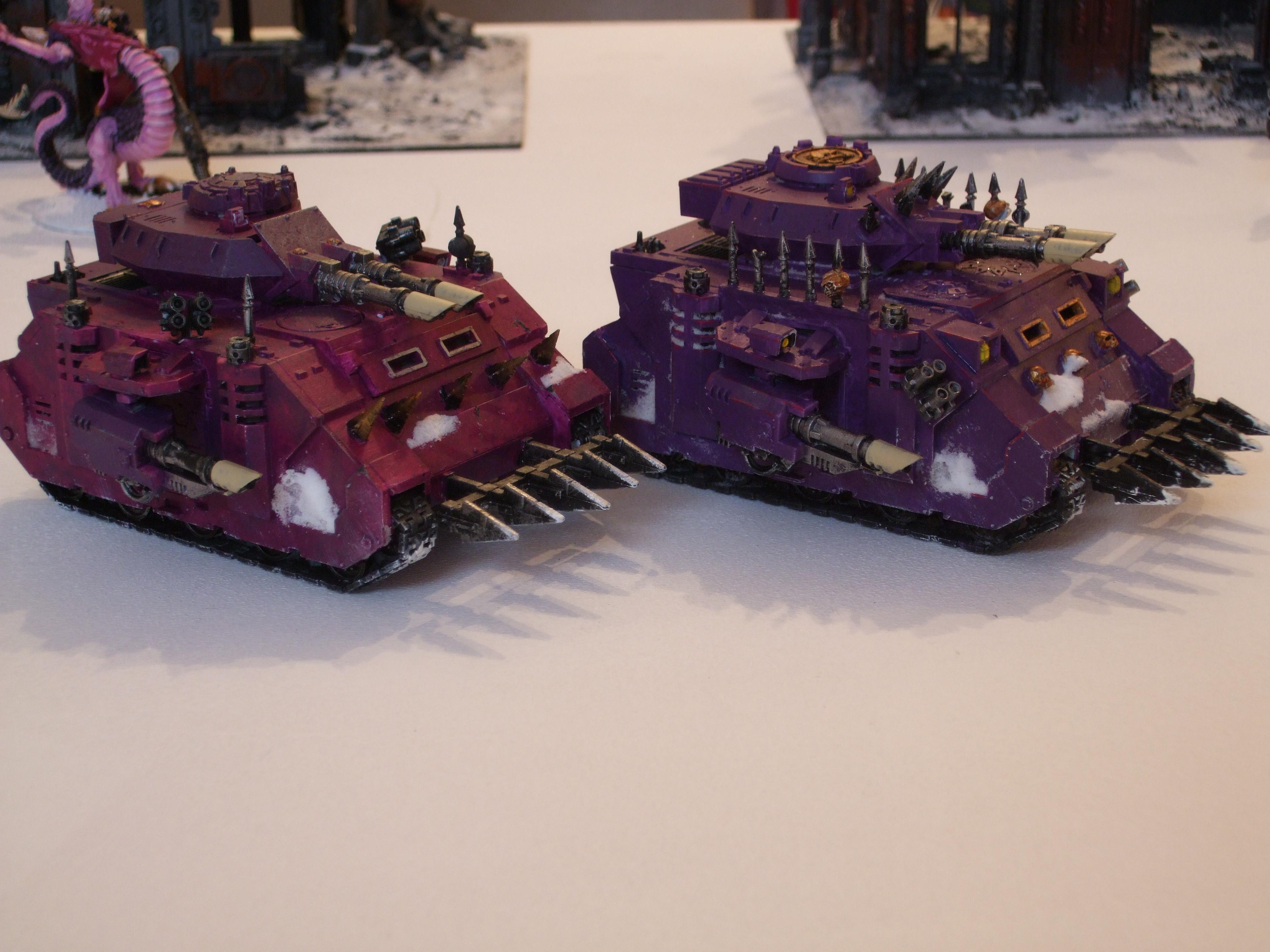 Chaos Space Marines, Emperor's Children, Pink, Purple, Slaanesh, Snow
