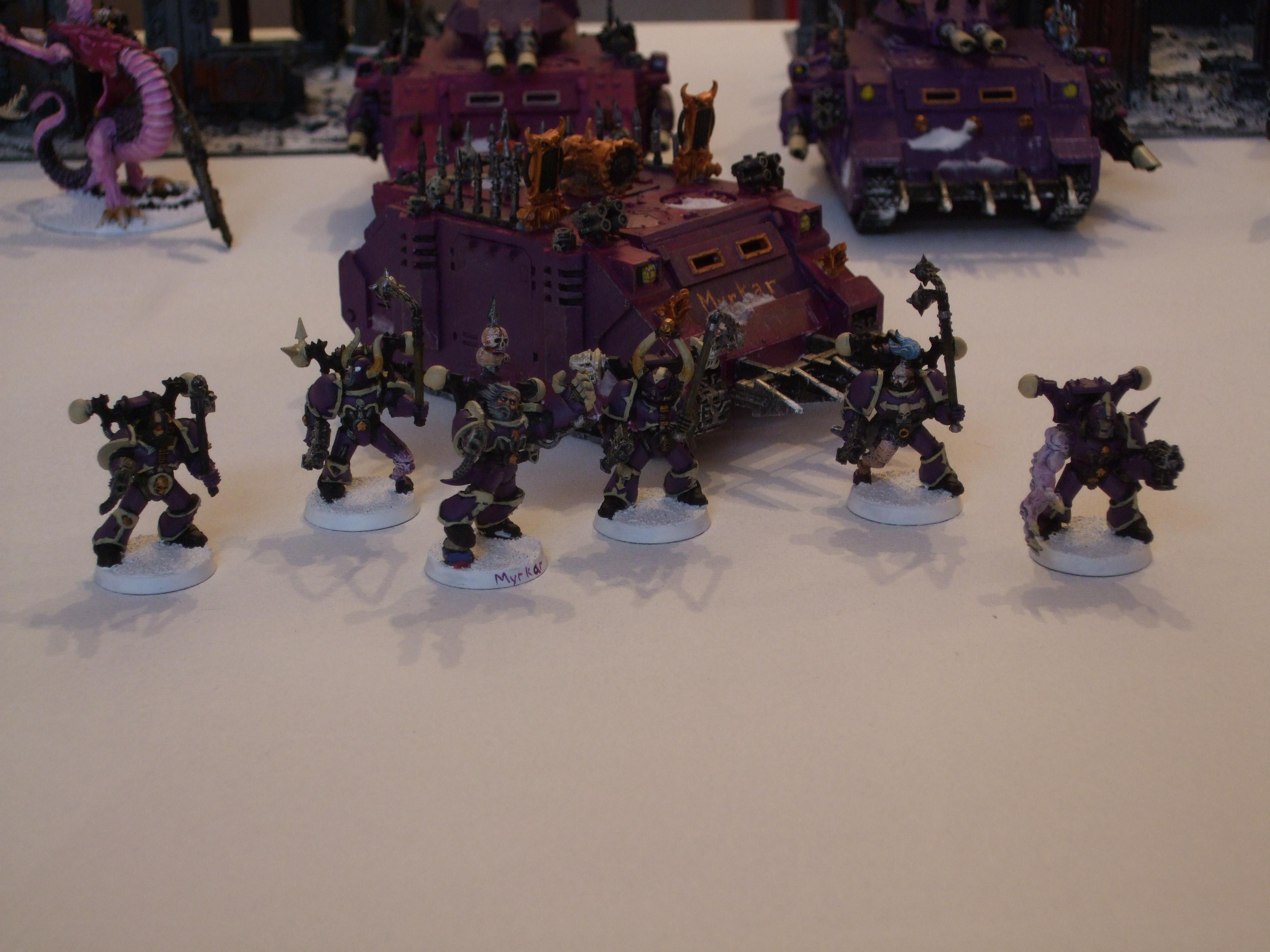 Chaos Space Marines, Emperor's Children, Pink, Purple, Slaanesh, Snow