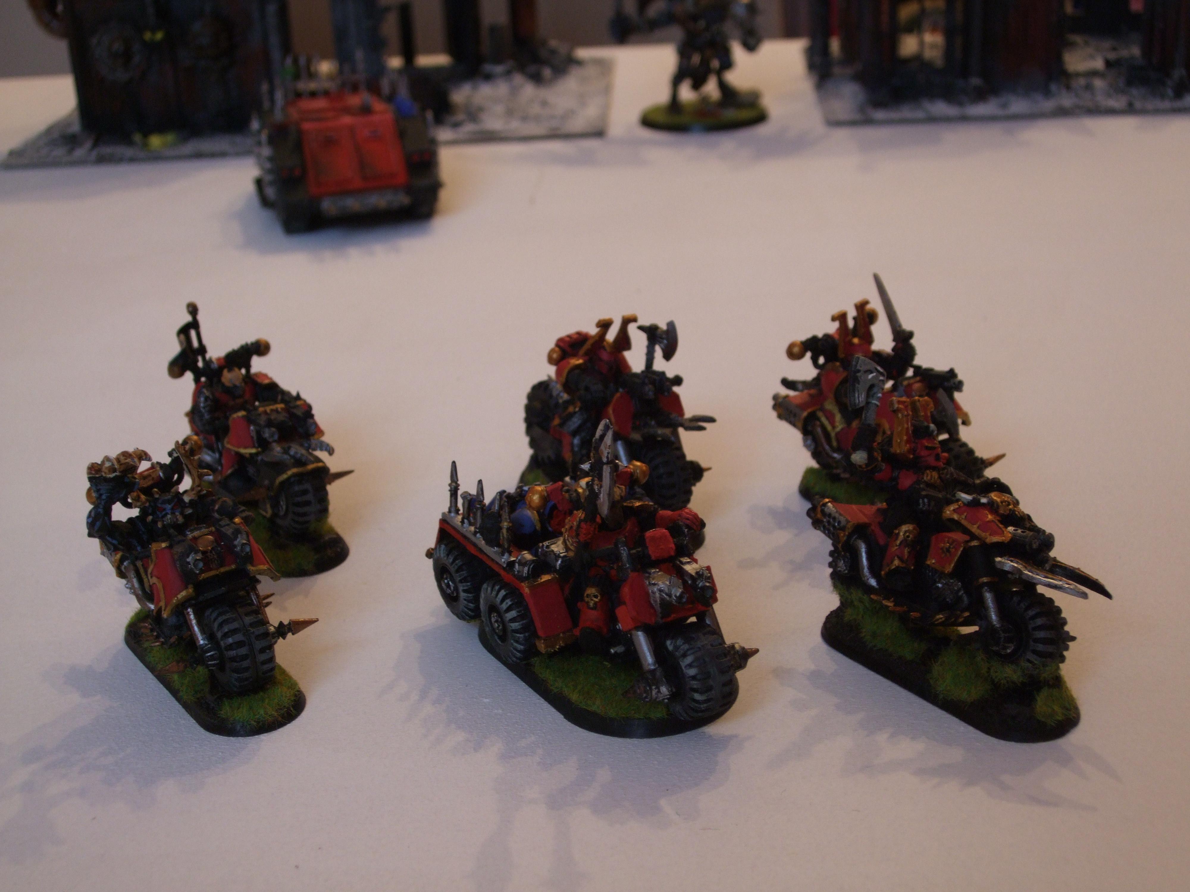 Chaos Space Marines, Gold, Grass Base, Khorne, Khorne Daemonkin, Out Of Production, Red, Warhammer 40,000, World Eaters