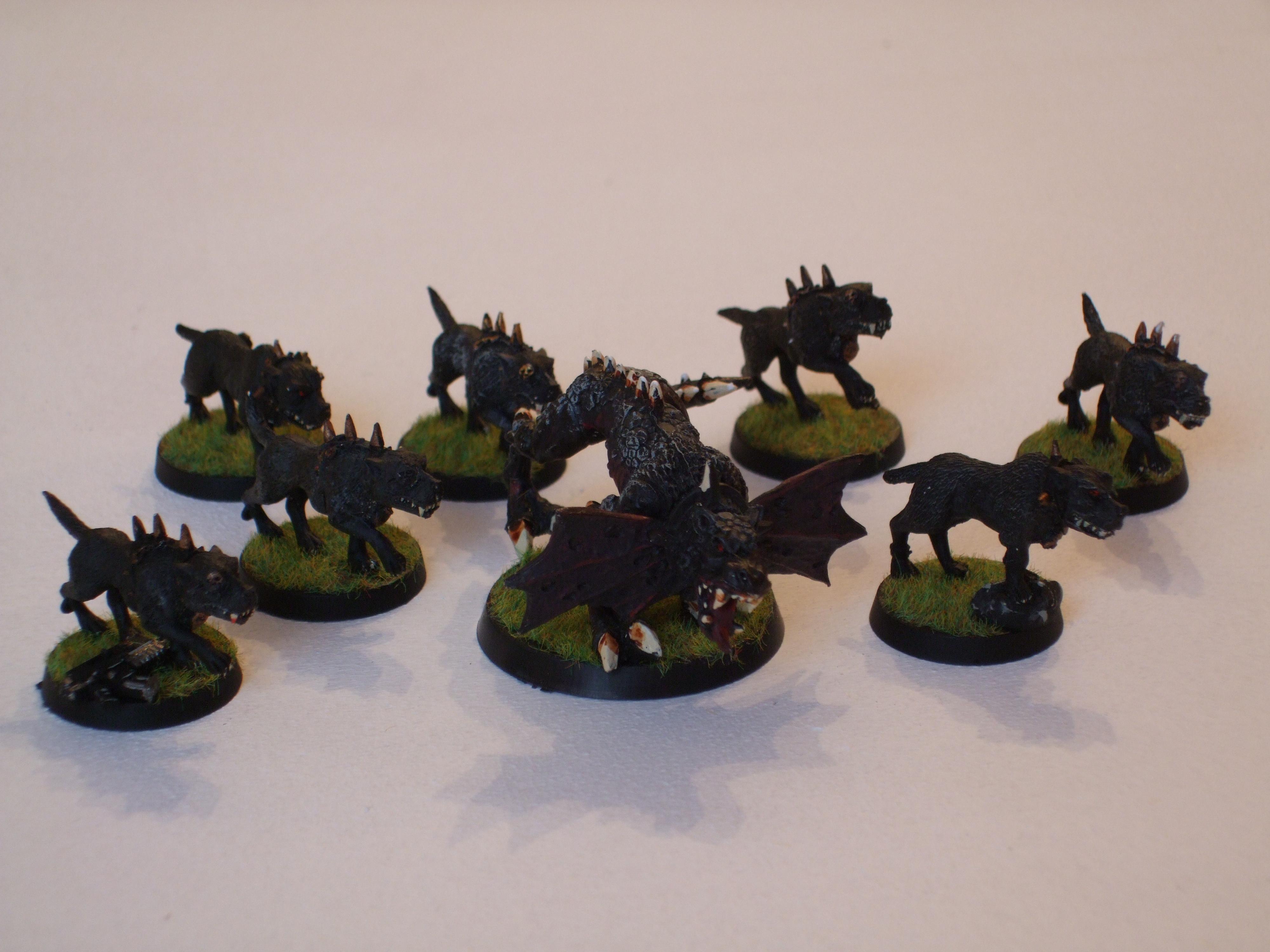 Chaos Space Marines, Gold, Grass Base, Khorne, Khorne Daemonkin, Out Of Production, Red, Warhammer 40,000, World Eaters