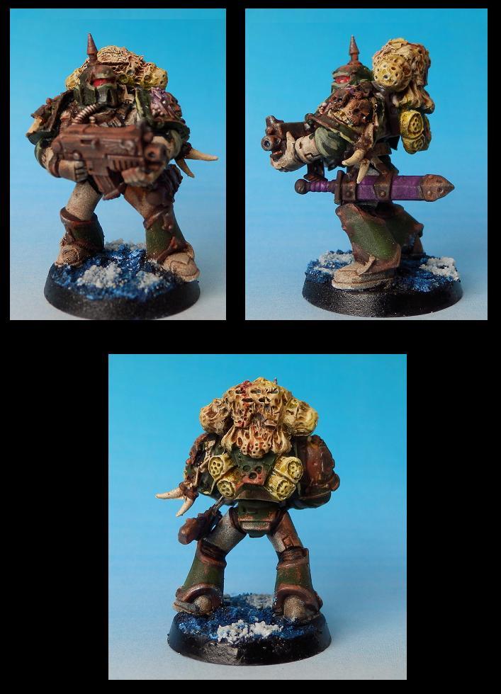 Bolter, Chaos Space Marines, Death Guard, Nurgle, Plague Marines, Power Armour, Warhammer 40,000