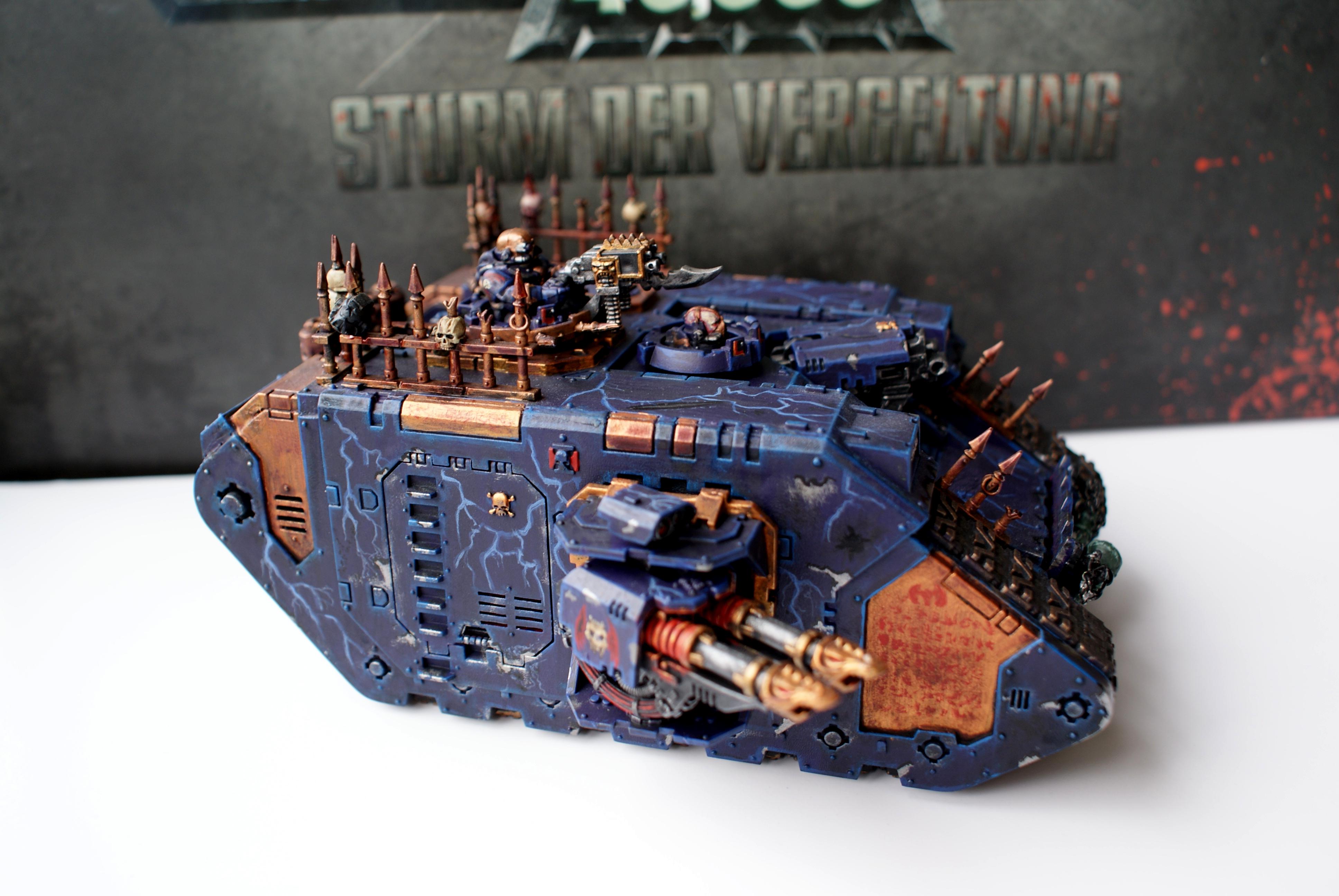Chaos, Chaos Space Marines, Land Raider, Lightning Effect, Night Lords, Space Marines, Traitor Legion