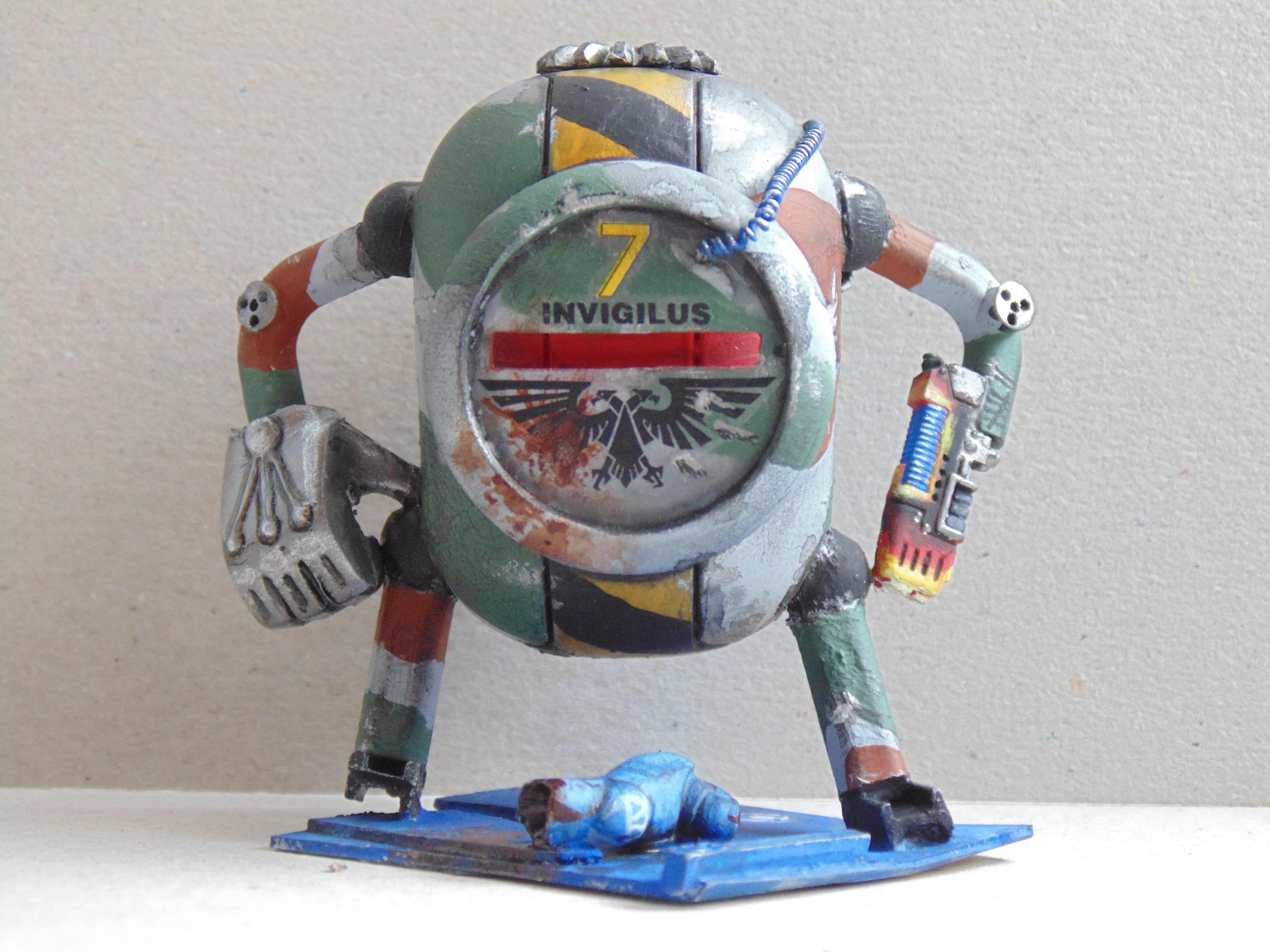 Bob, Conversion, Dreadnought, Fun, Humor, Imperial, Ogres, Ogryns, Plankton, Robot, Scratch Build, Sponge