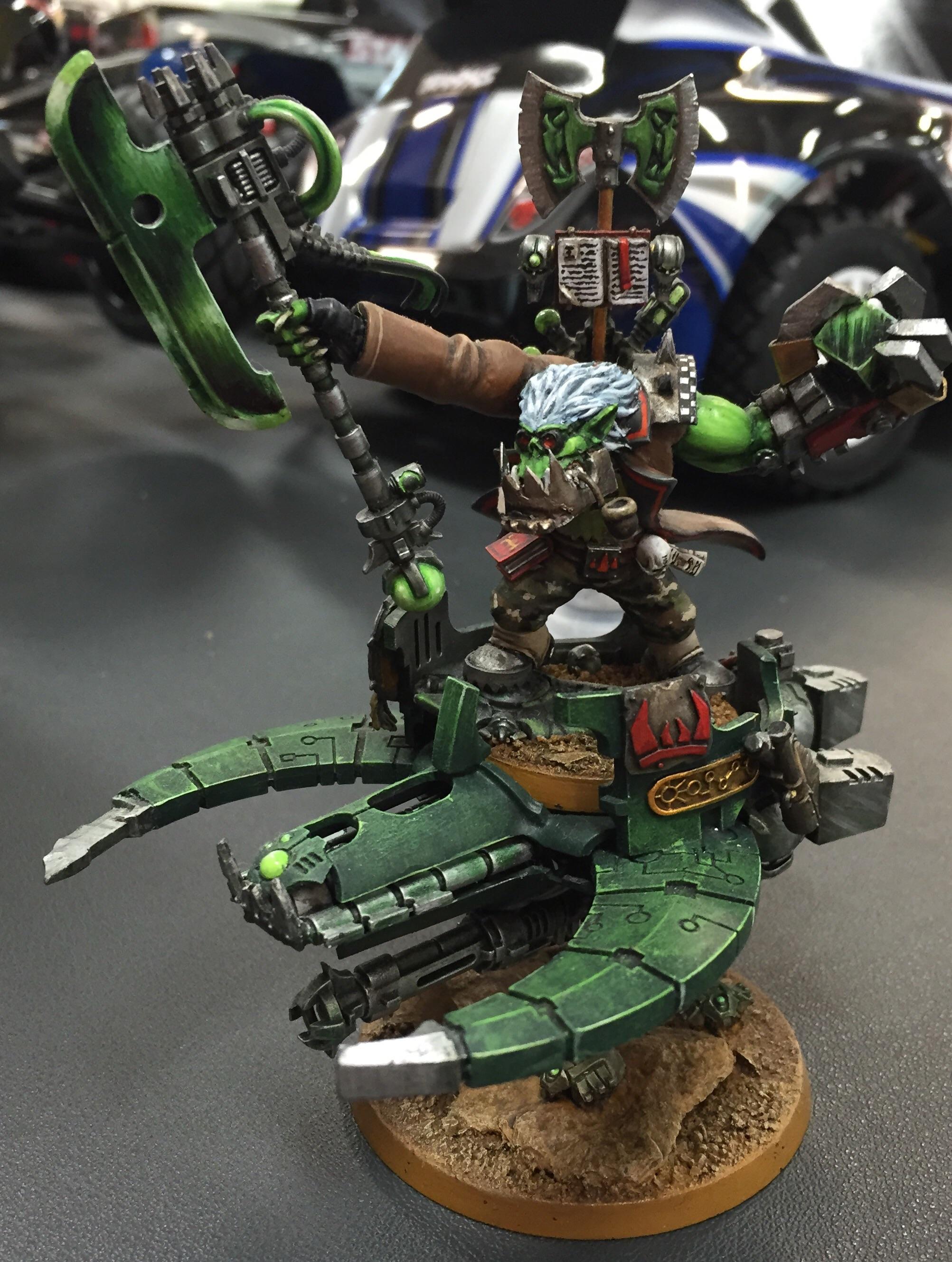 Conversion, Kitbash, Necrons, Ork Warboss Necron, Orks, Warboss