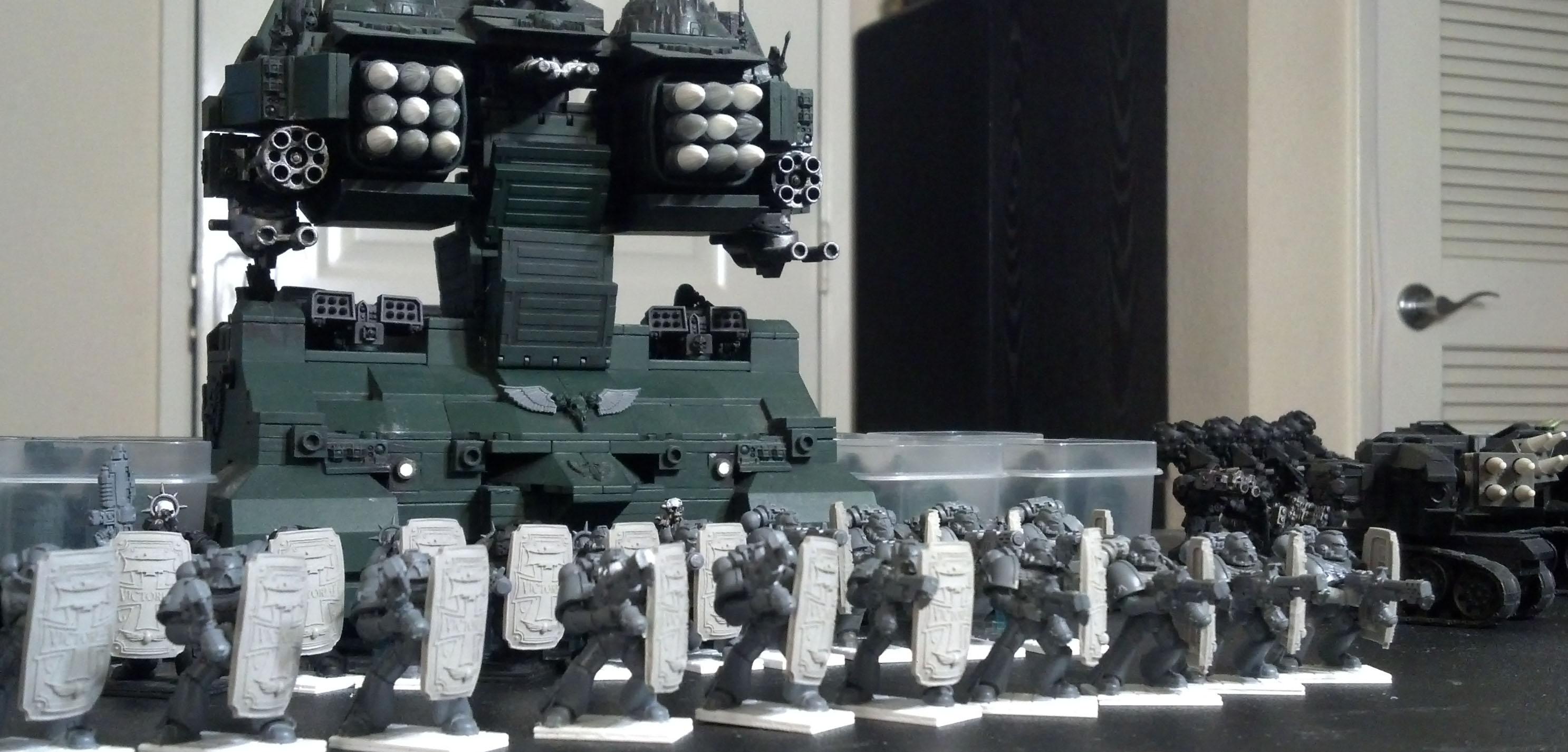 Dark Angels, Fortress, Shields, Space Marines