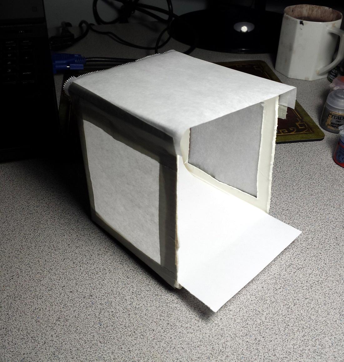 makeshift lightbox
