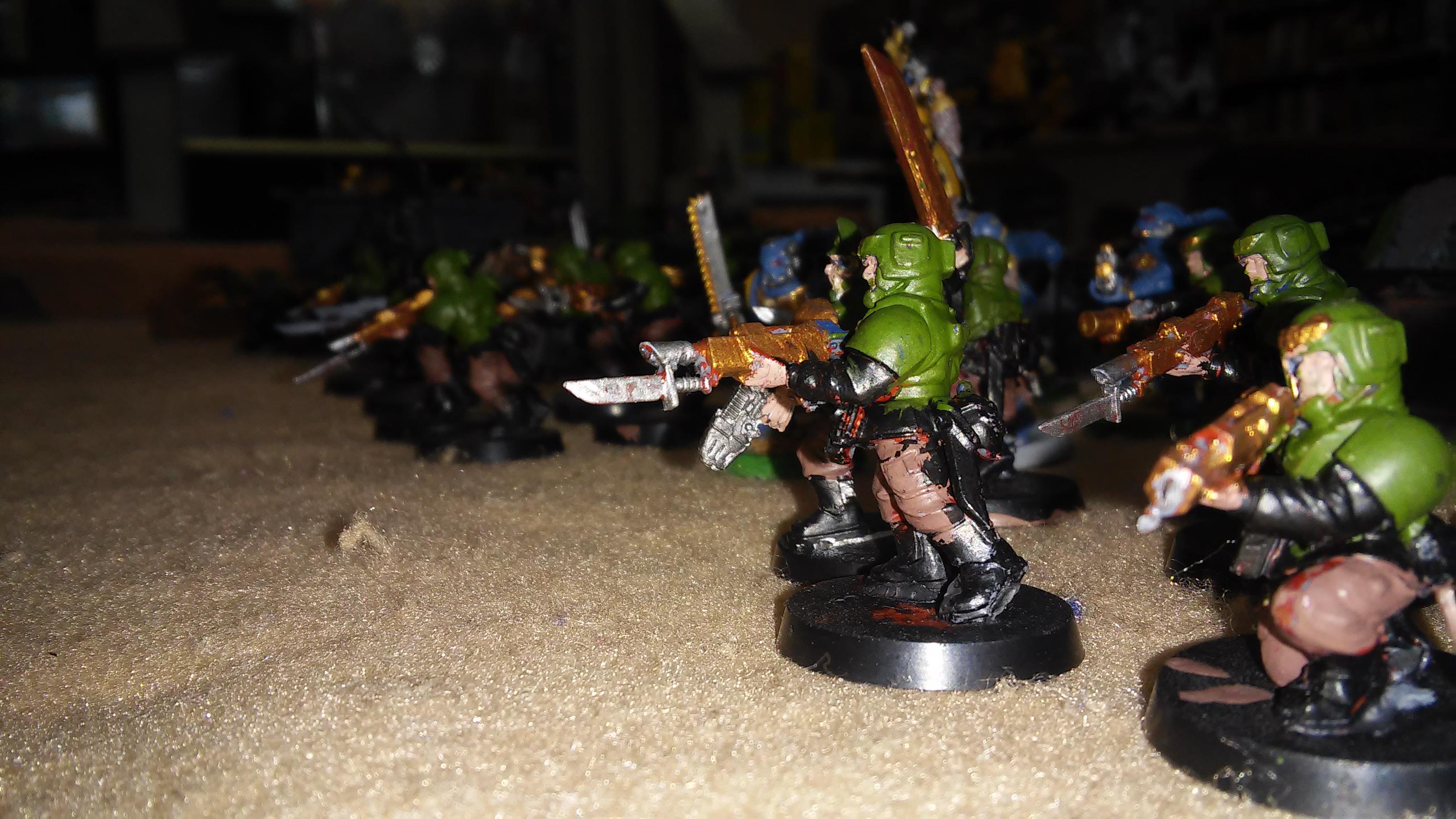 Kasian Troops surge forth alongside the Space Wolves