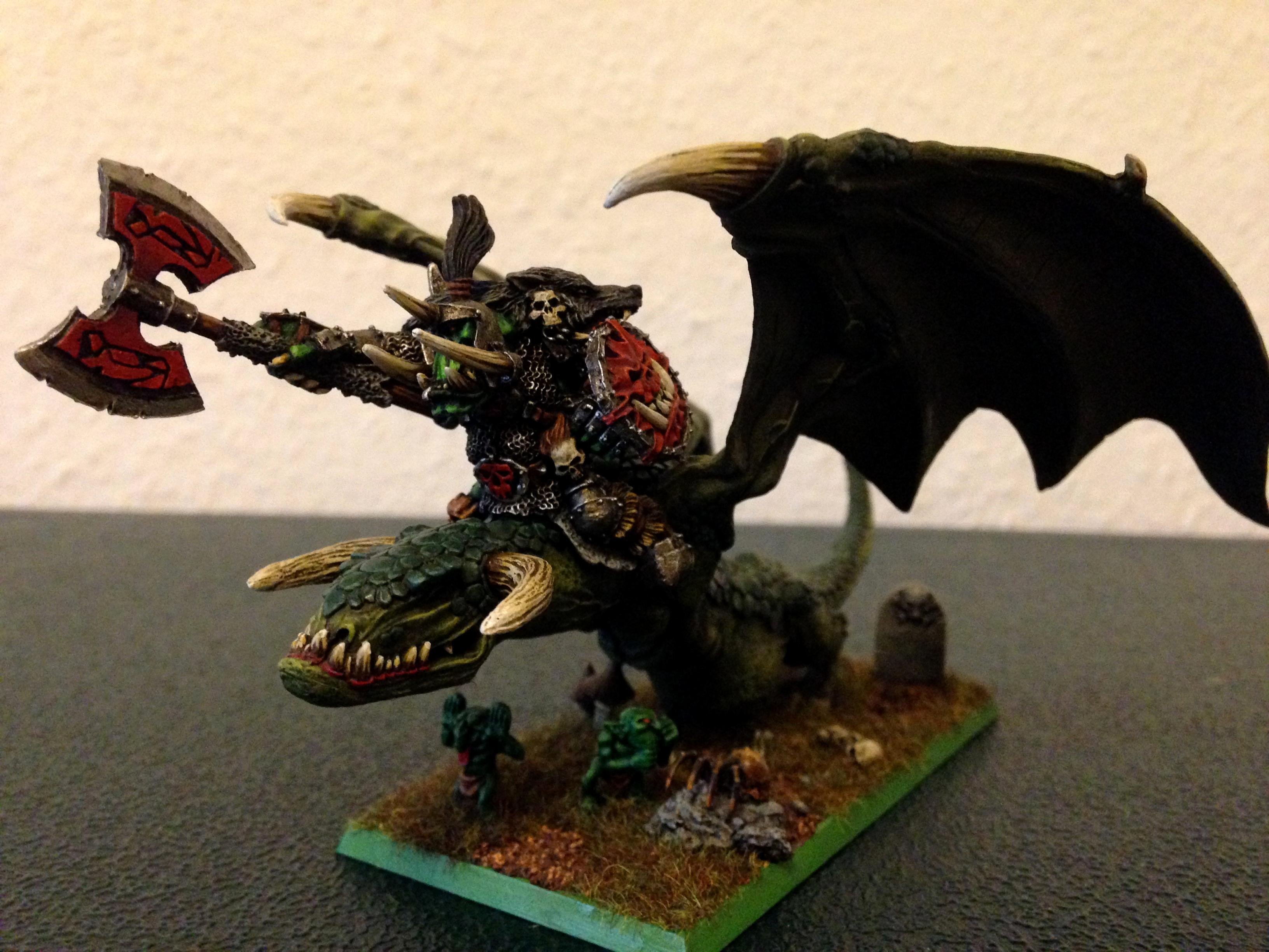 Orc Warboss, Orcs And Goblins, Warhammer Fantasy, Wyvern