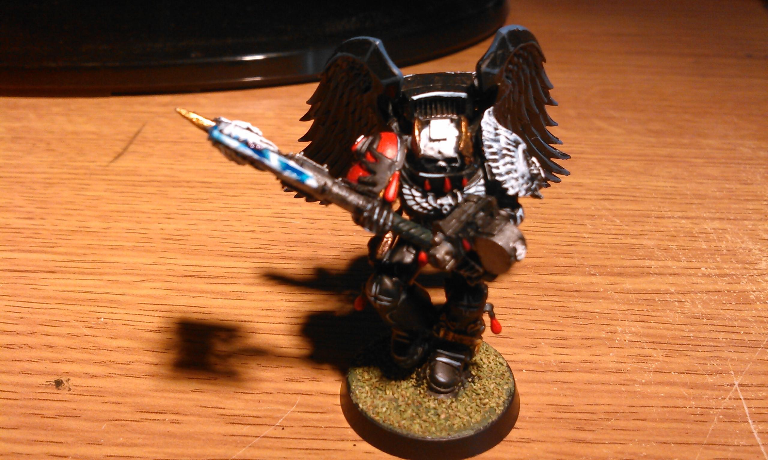 Blood Angels, Chaplain, Jump Pack, Power Weapon, Reclusiarch, Sanguinary Guard, Skull Helm, Space Marines